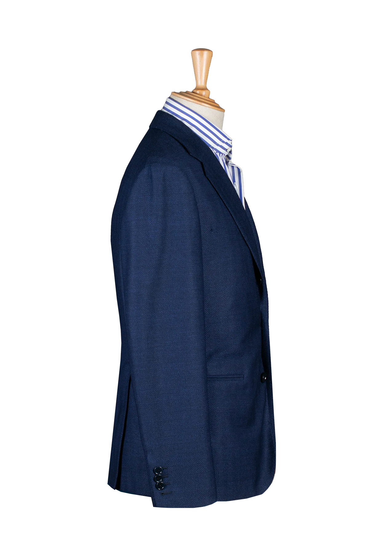 Stefano Bemer SV2077 blazer spigato blu taglia 48