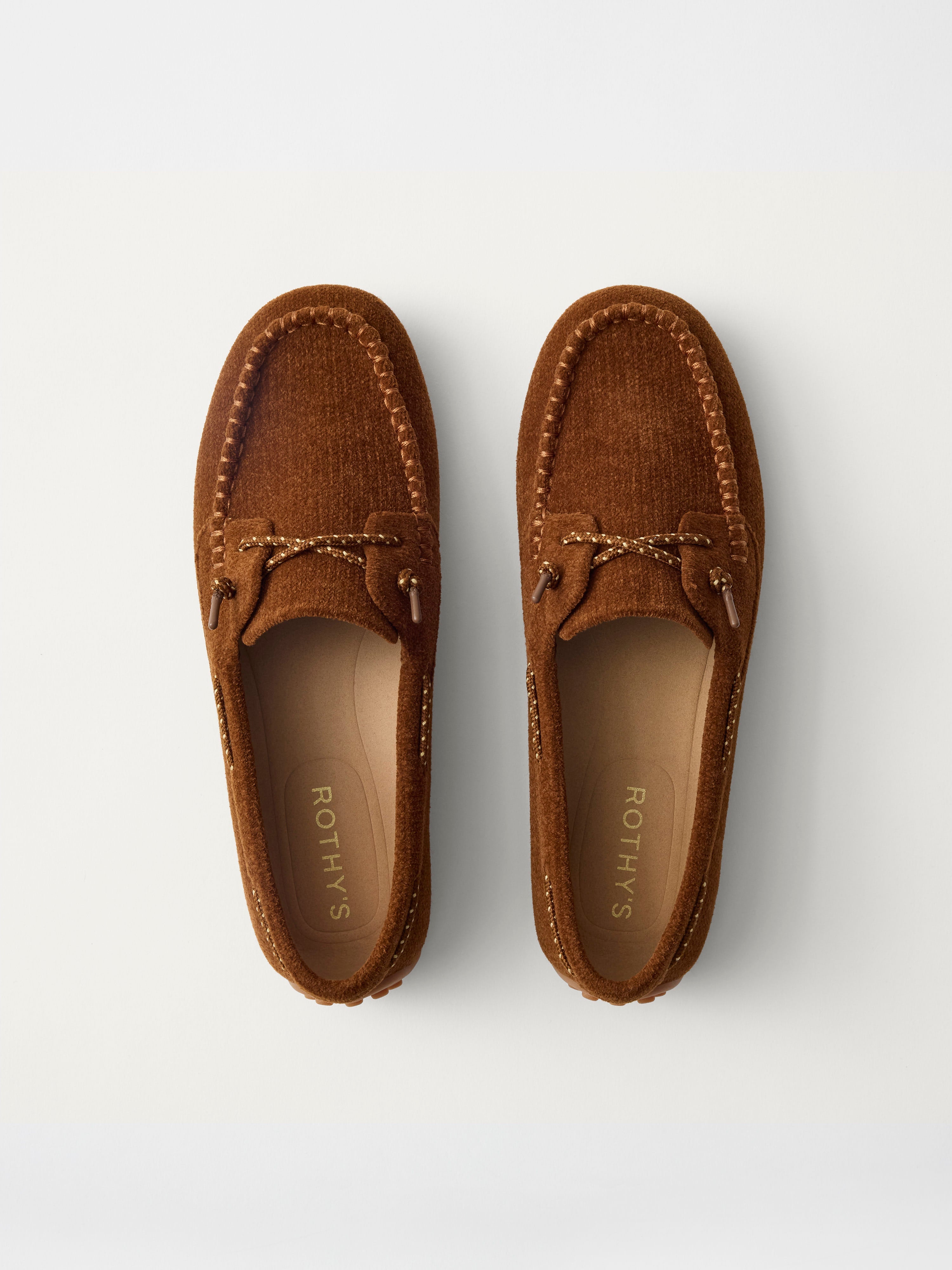 Rothy's Driver Moc mocassini ReVelvet Russet marrone