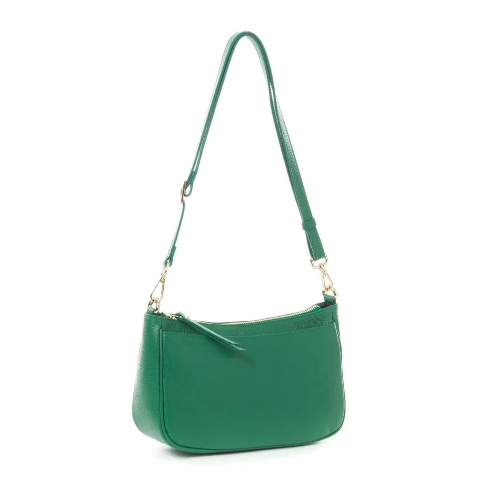 Sandro Barbera C14 Emerald borsa verde 25x15cm pelle