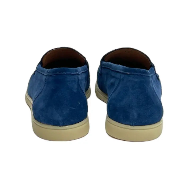 Sandro Barbera 180 Jeans mocassino donna blu scamosciato