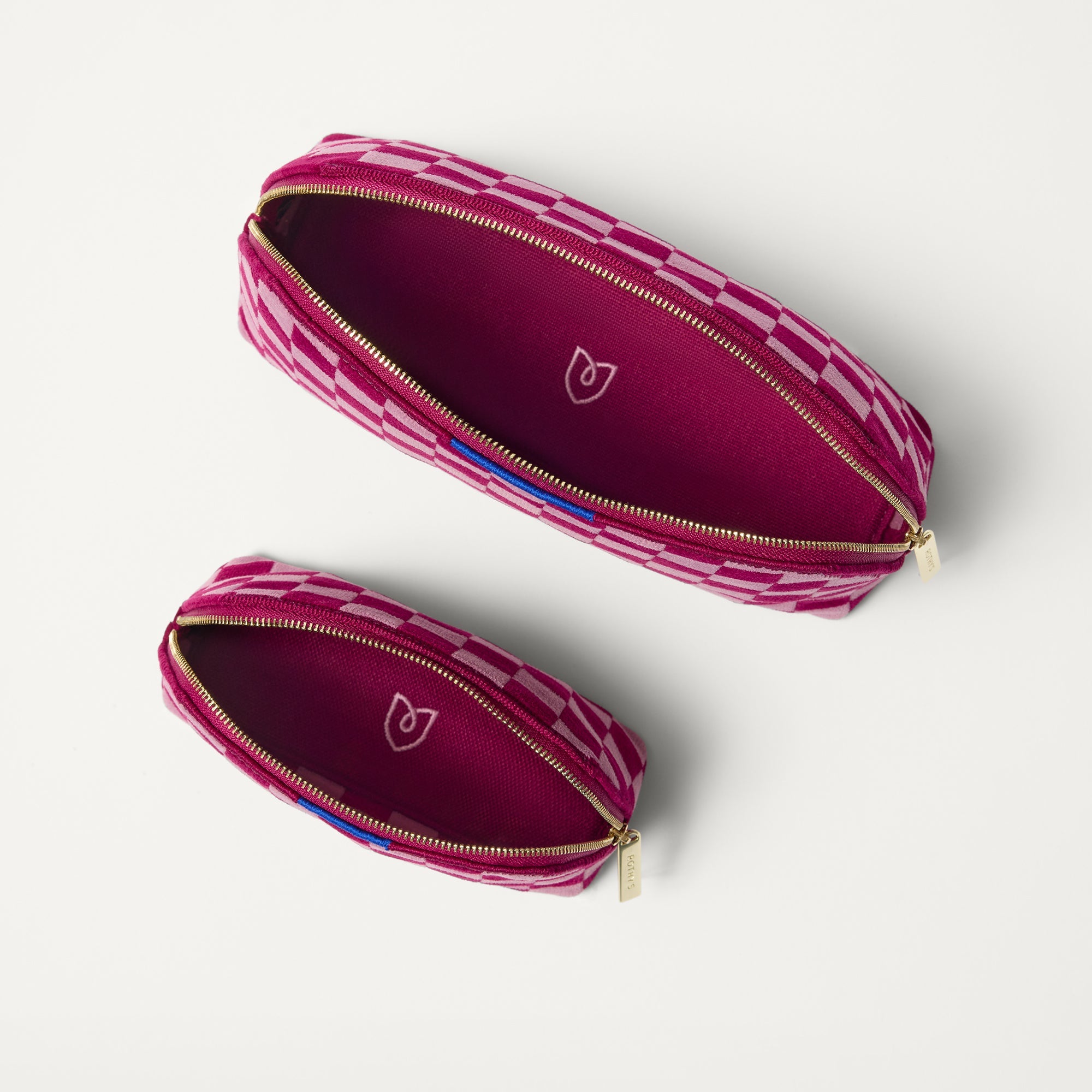 Rothy's The Vanity Set pochette ReVelvet Orchid 2 pezzi