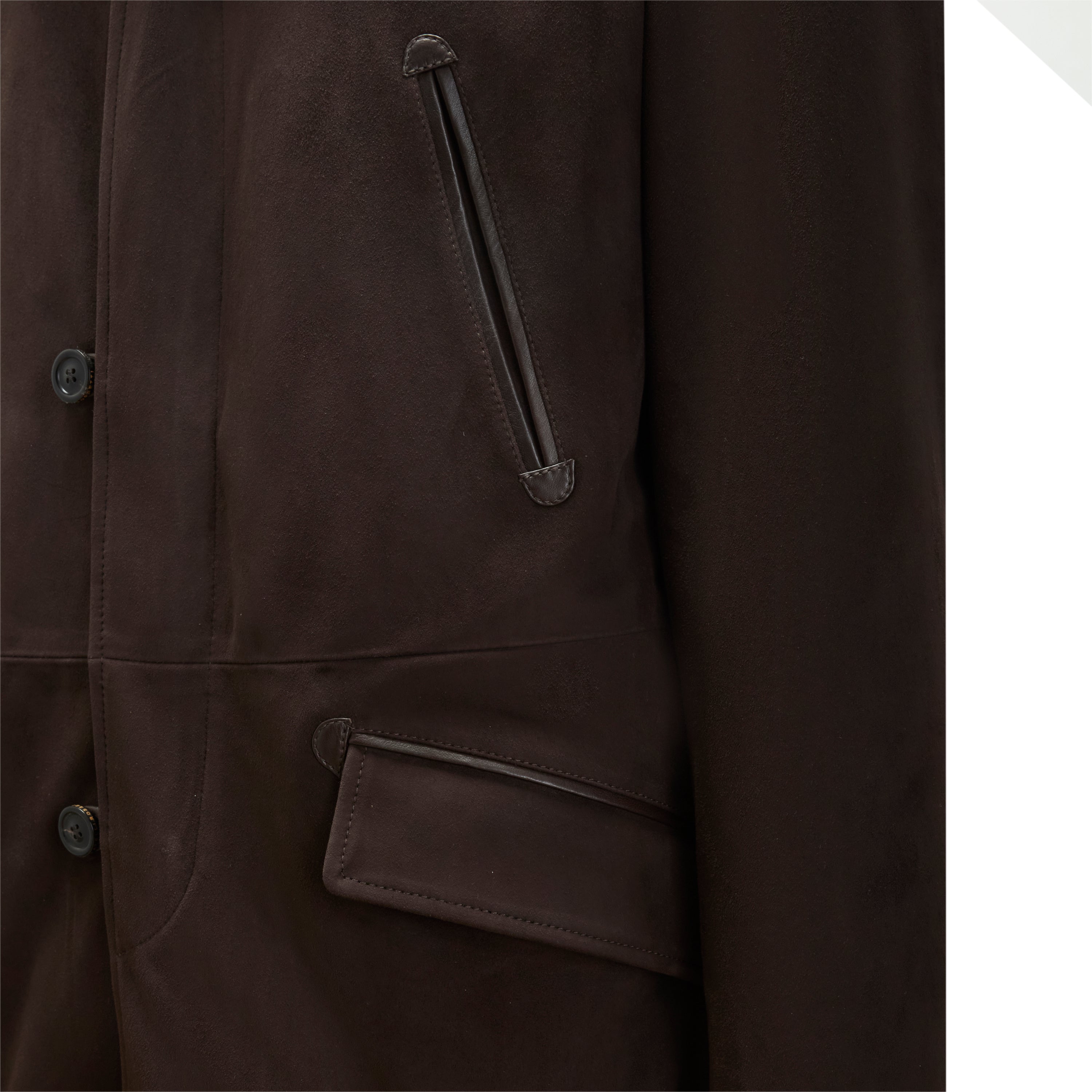 F.lli Rossetti 99801 Cappotto Uomo Moro Scamosciato