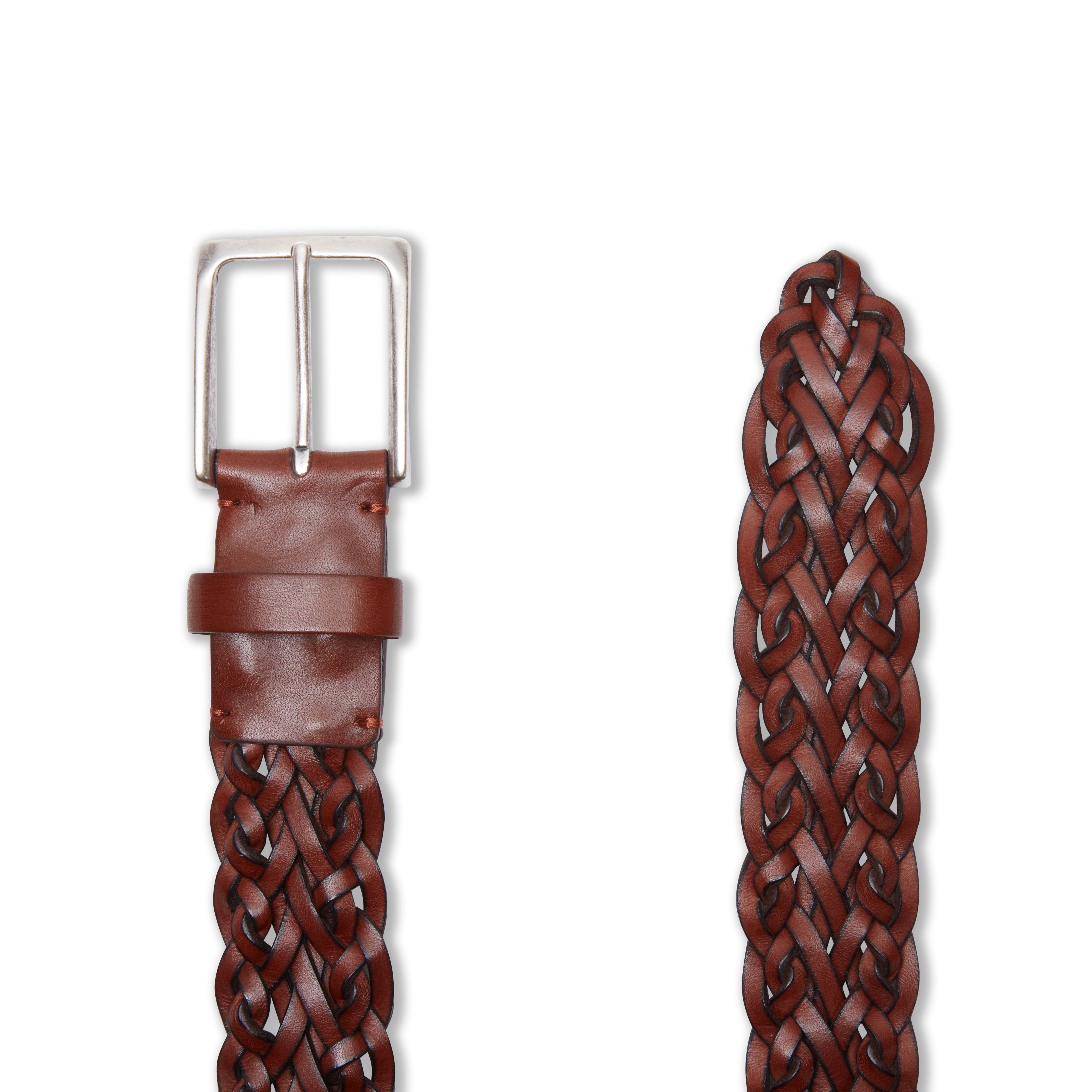 F.lli Rossetti Accessories Man 97538 Cintura Castagna Intrecciata