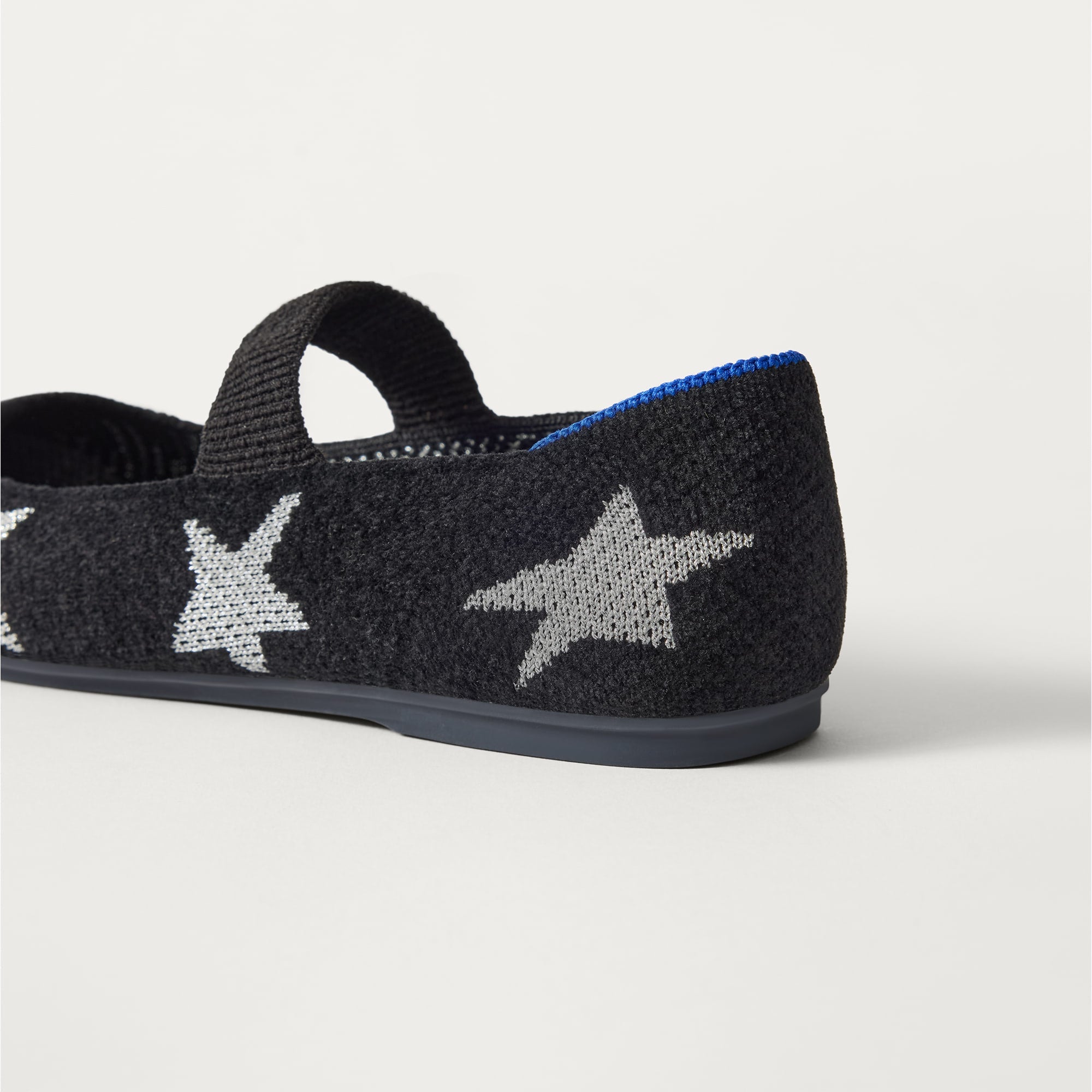 Rothy's The Kids Mary Jane ballerine Metallic Stardust