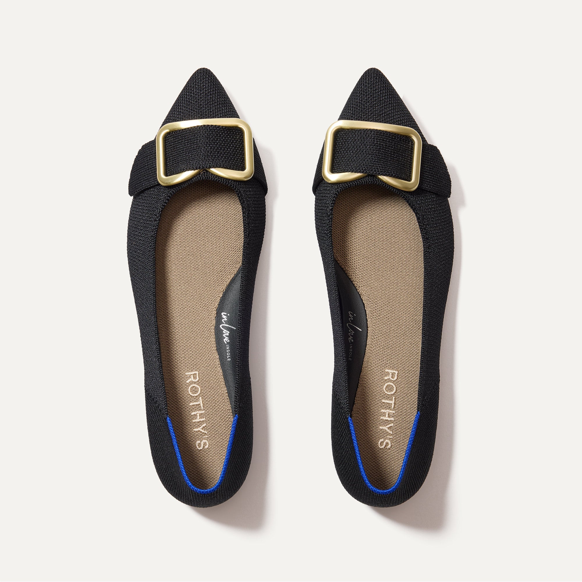 Rothy's Emblem Point II ballerine Nero eleganti