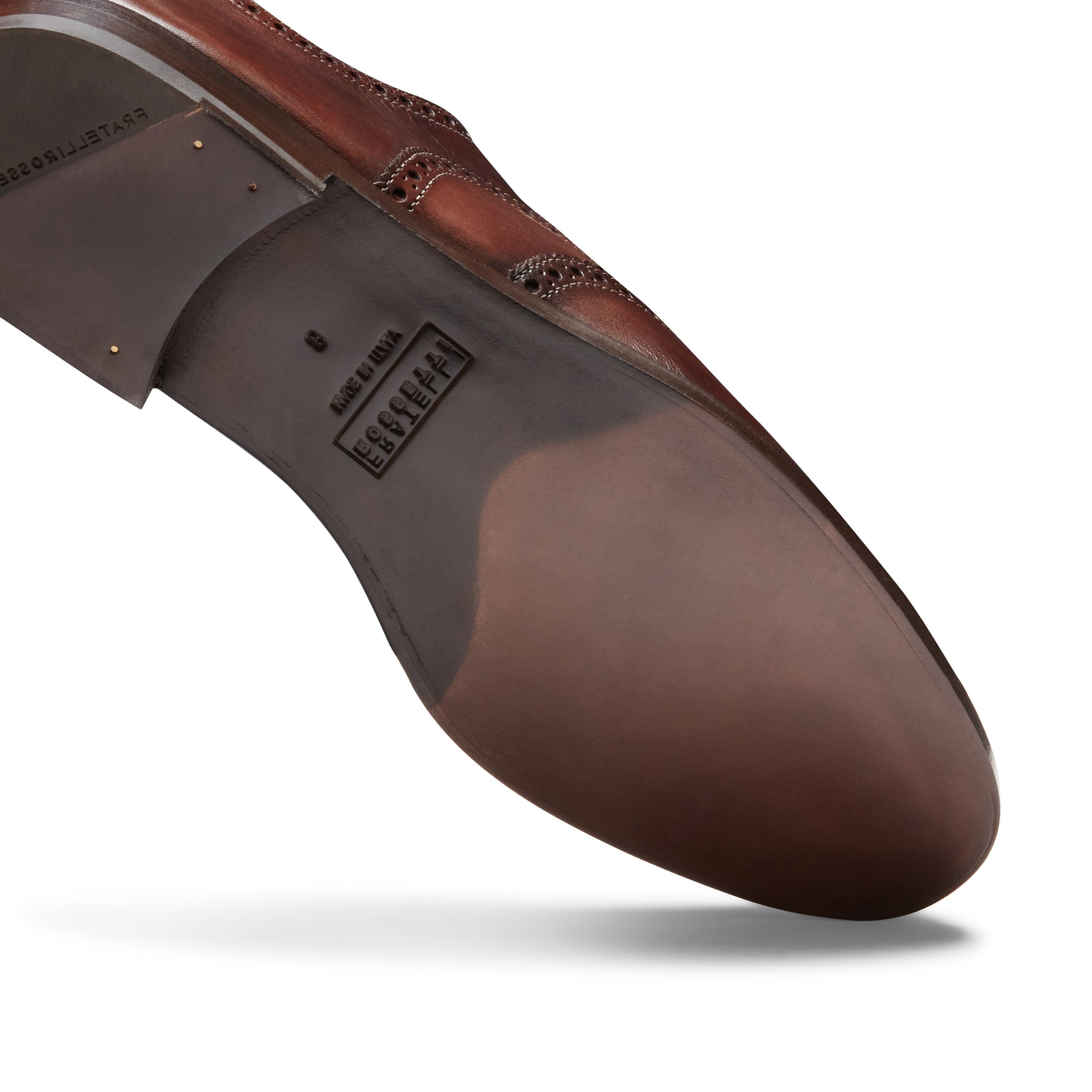 F.lli Rossetti Francesina 15194 brogue cognac pelle