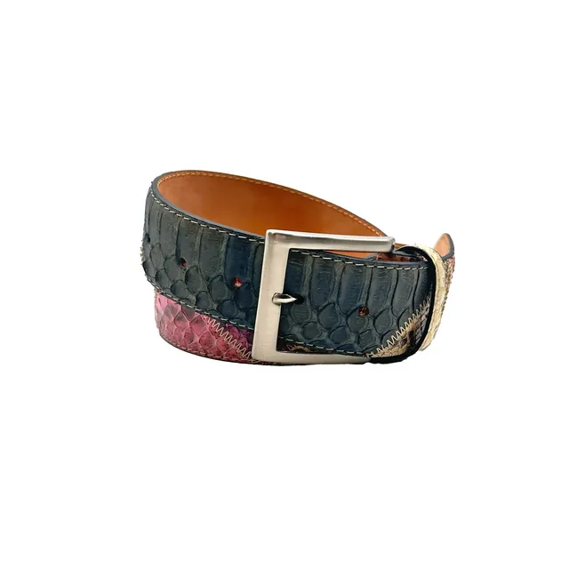 Sandro Barbera Cinture Pitone Multicolor Cintura 4 cm