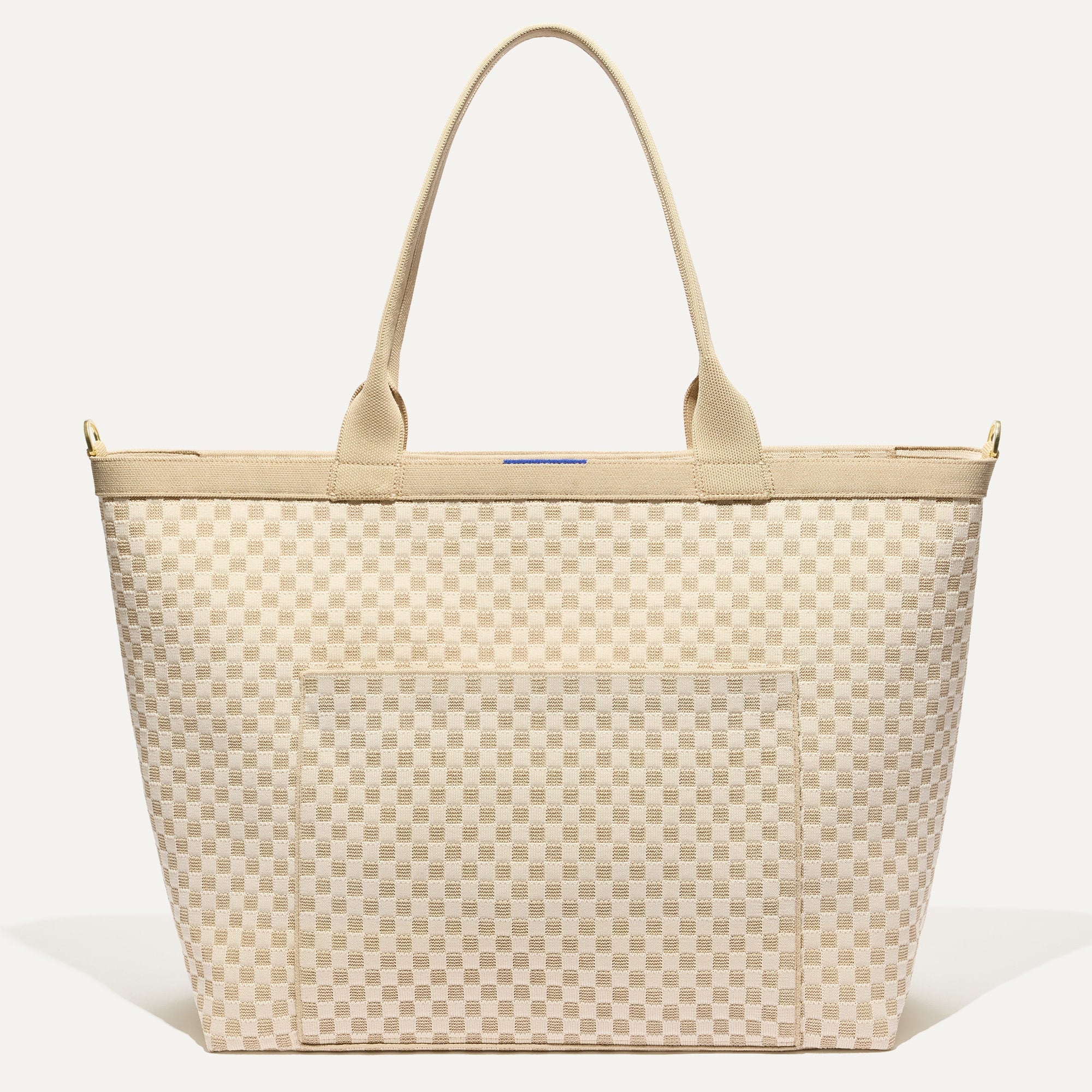 Rothy's The Zip Travel Tote borsa Parchment Basketweave zip