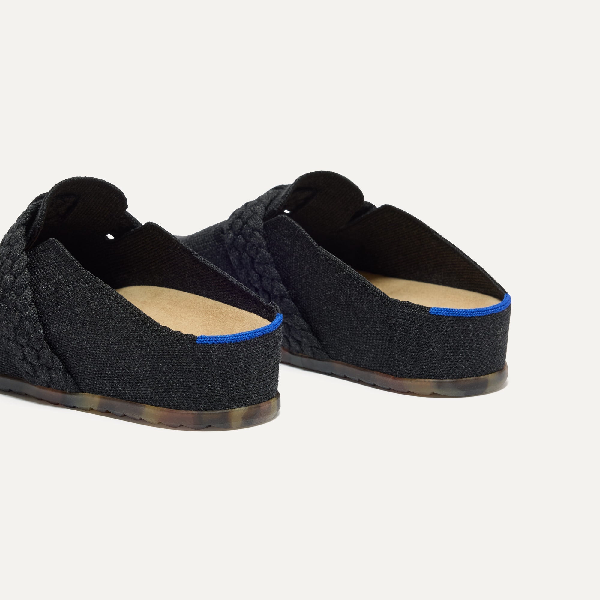 Rothy's The Braid Clog zoccoli donna Black nero lana