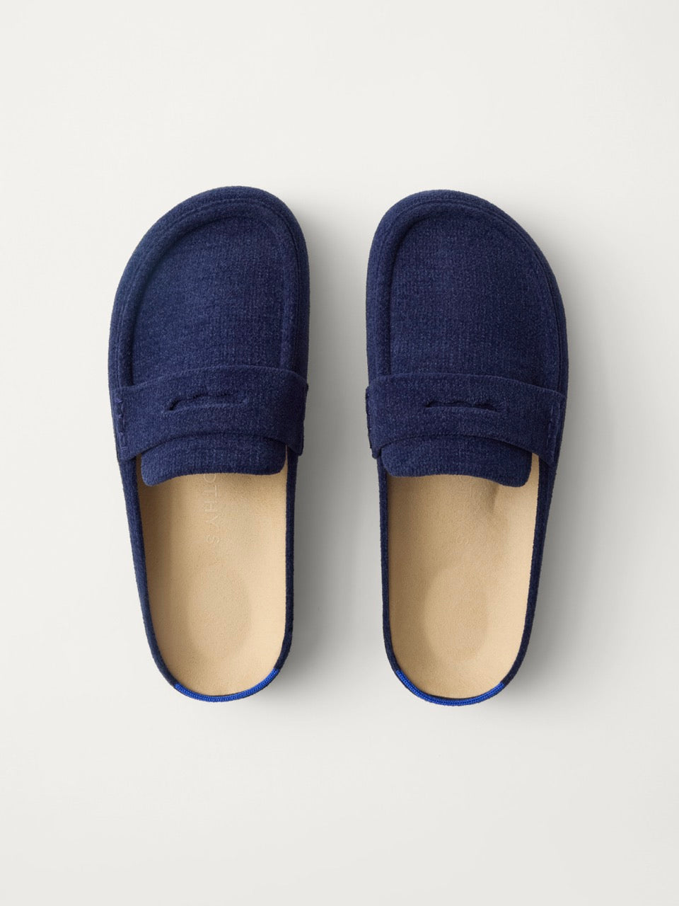Rothy's Clogs The Penny Clog zoccoli ReVelvet Navy punta tonda