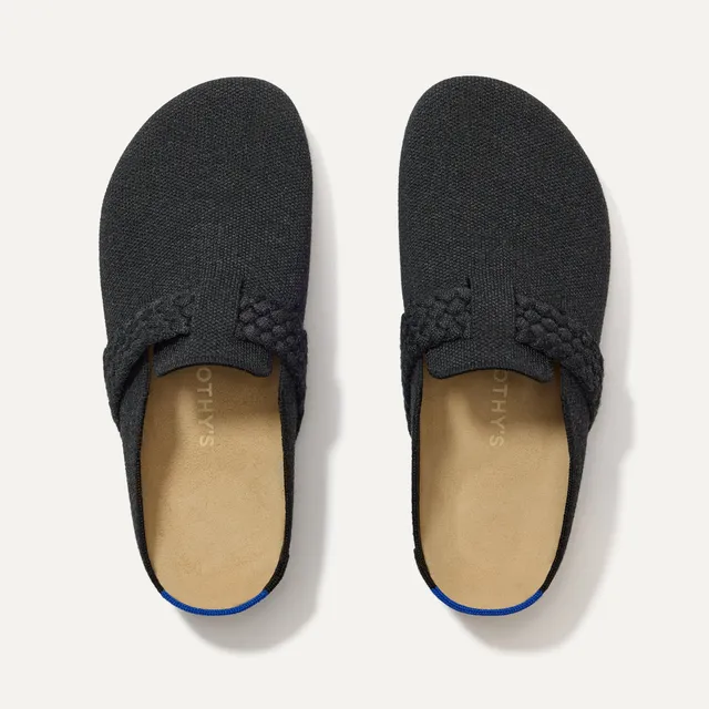 Rothy's The Braid Clog zoccoli donna Black nero lana