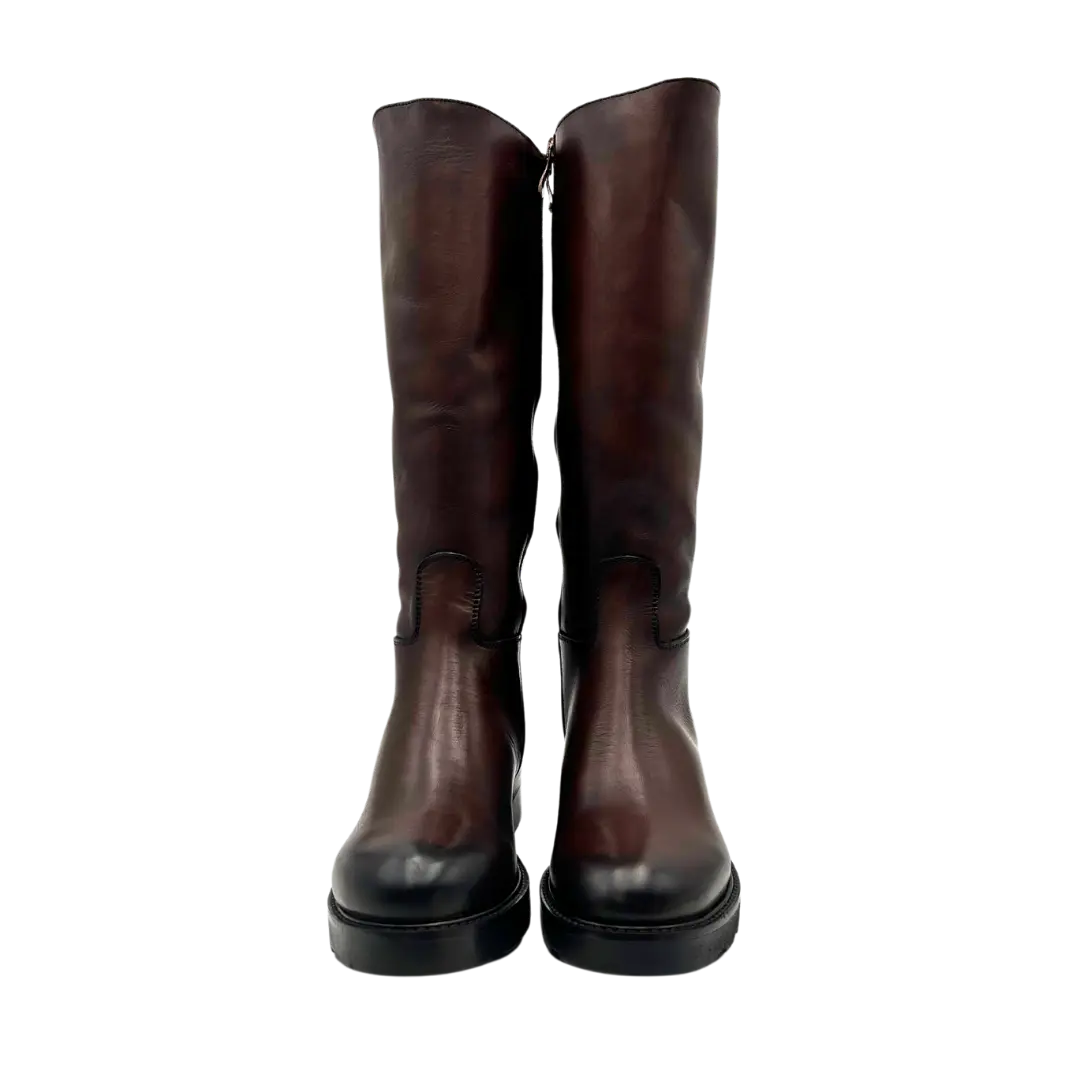 Sandro Barbera Alice 2 stivale donna marrone pelle