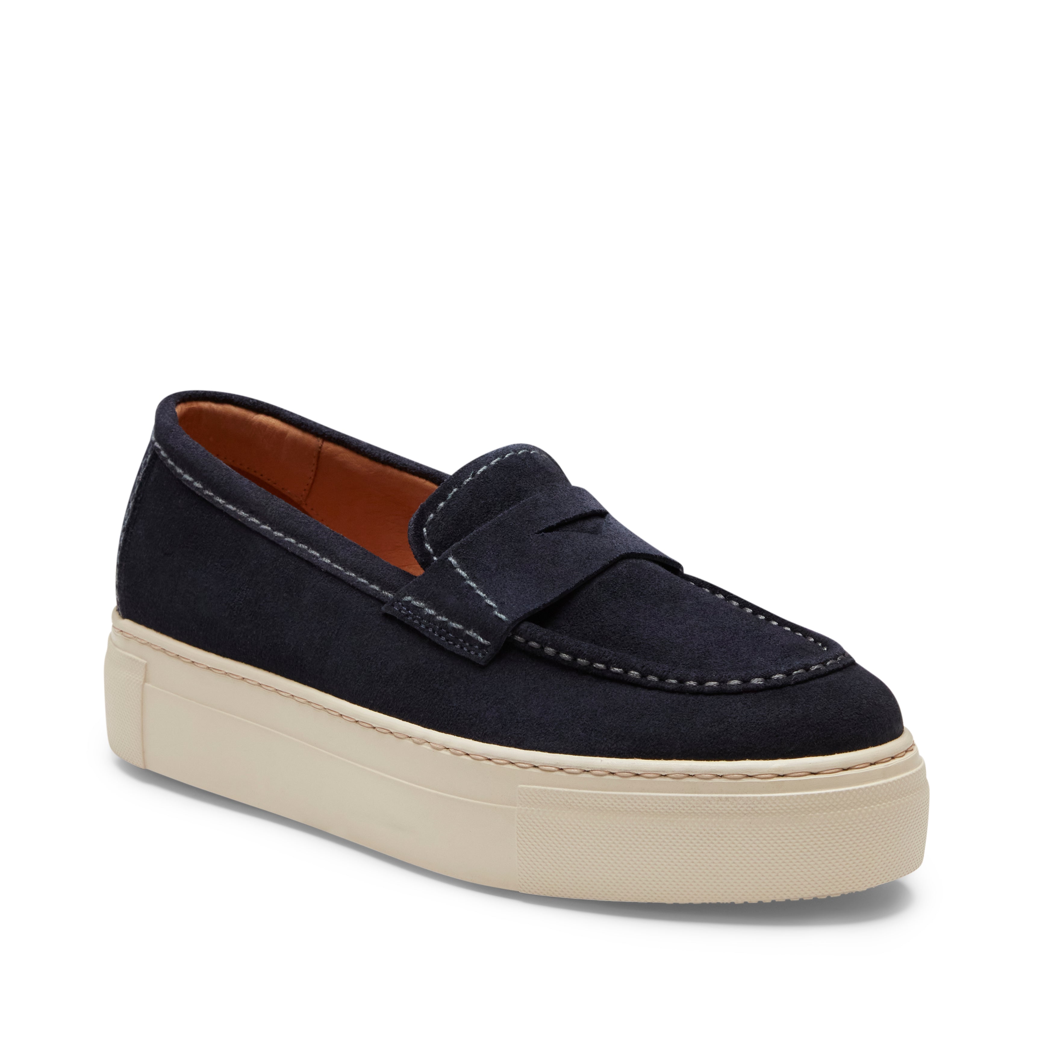 F.lli Rossetti 77268 mocassino donna suede navy tacco 40mm