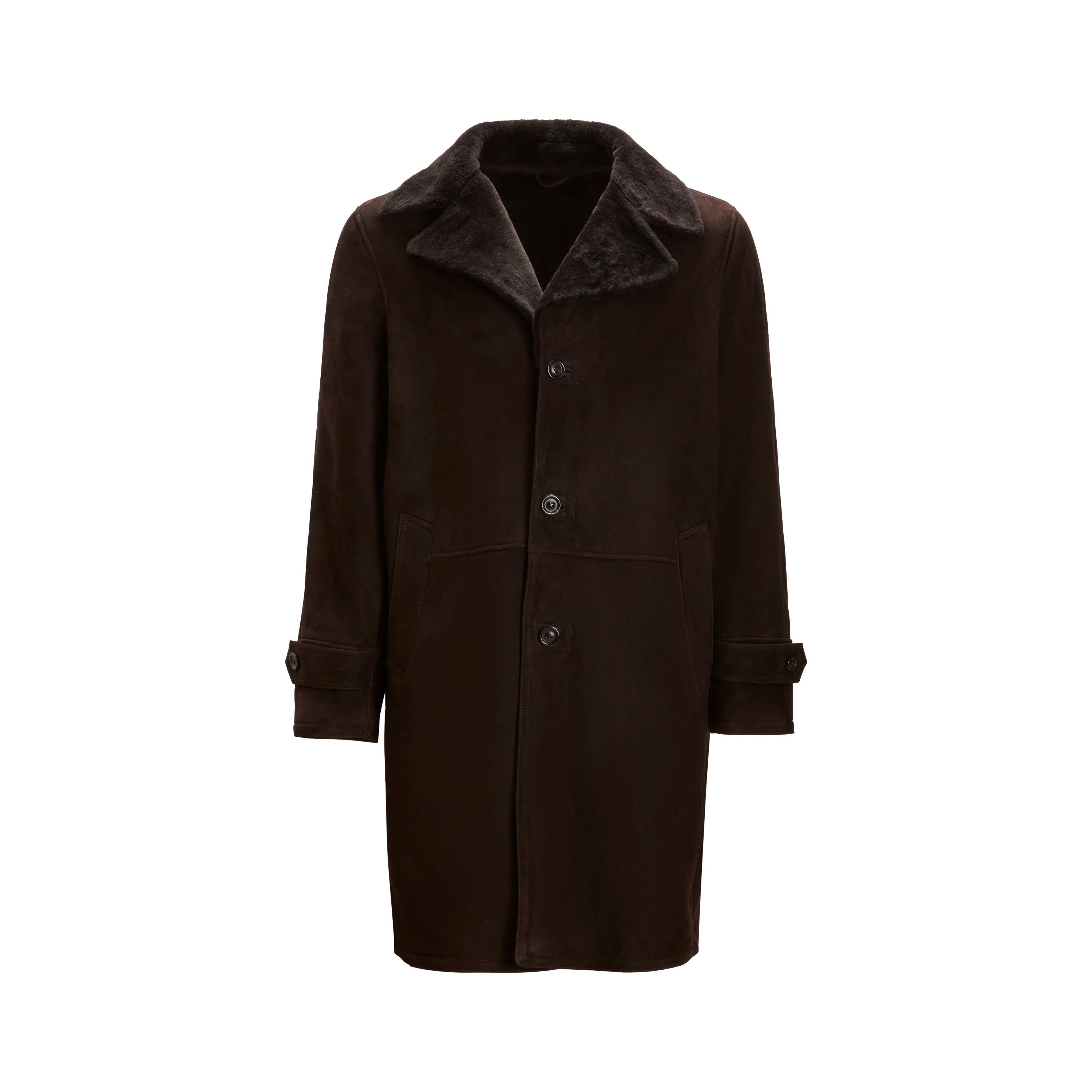 F.lli Rossetti 99808 cappotto shearling moro uomo