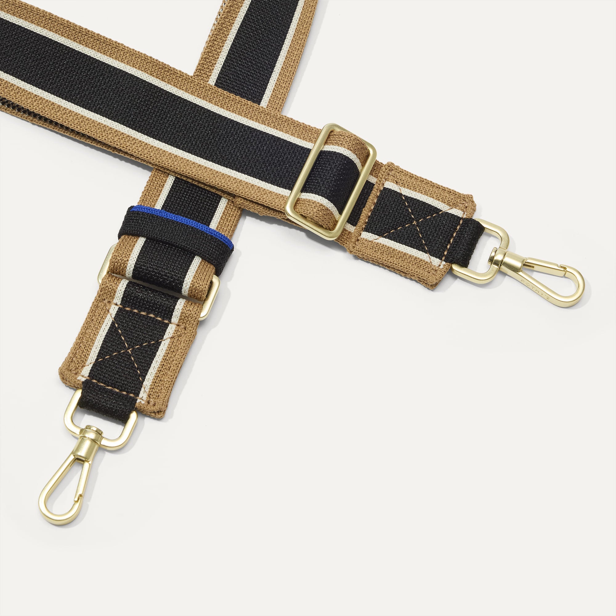 Rothy's The Crossbody Strap tracolla Khaki Stripe regolabile