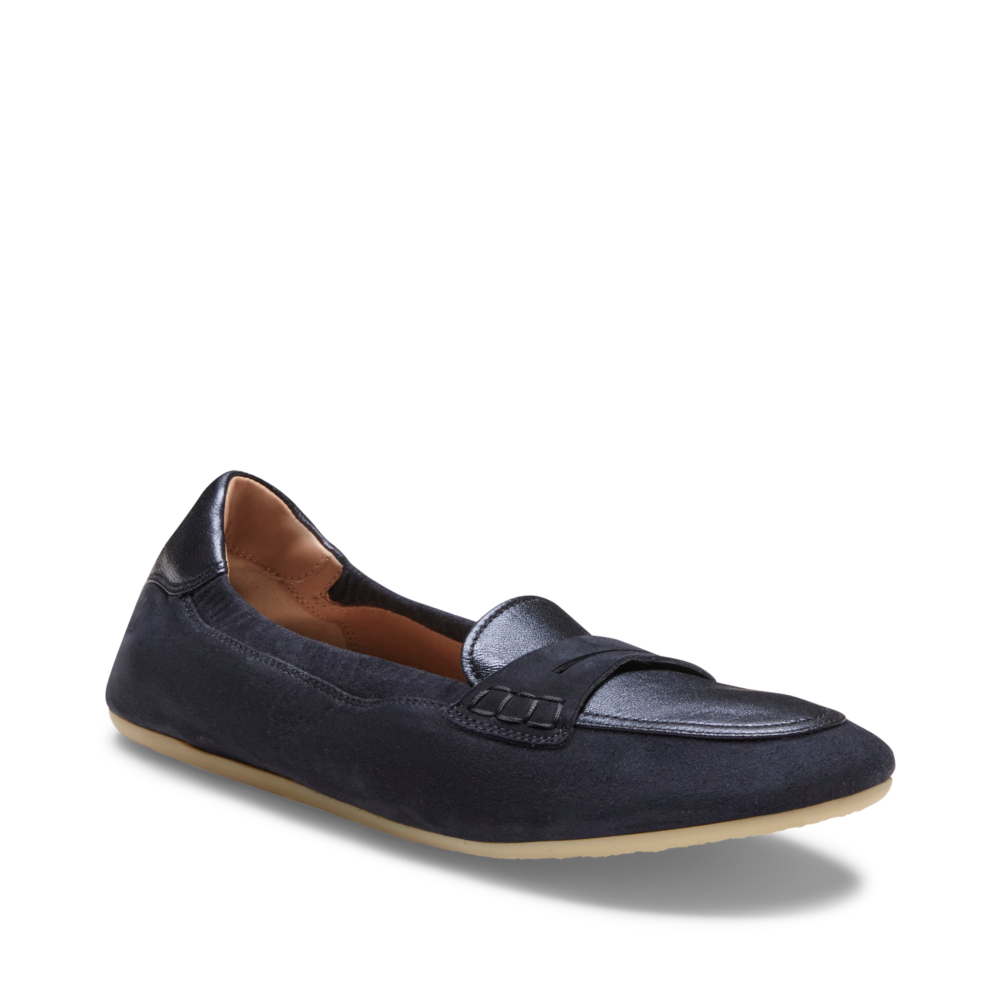 F.lli Rossetti 77225 mocassino slim flat suede blu navy