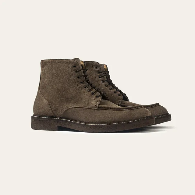 Dellovo Avella stivaletto camoscio Dark Bark