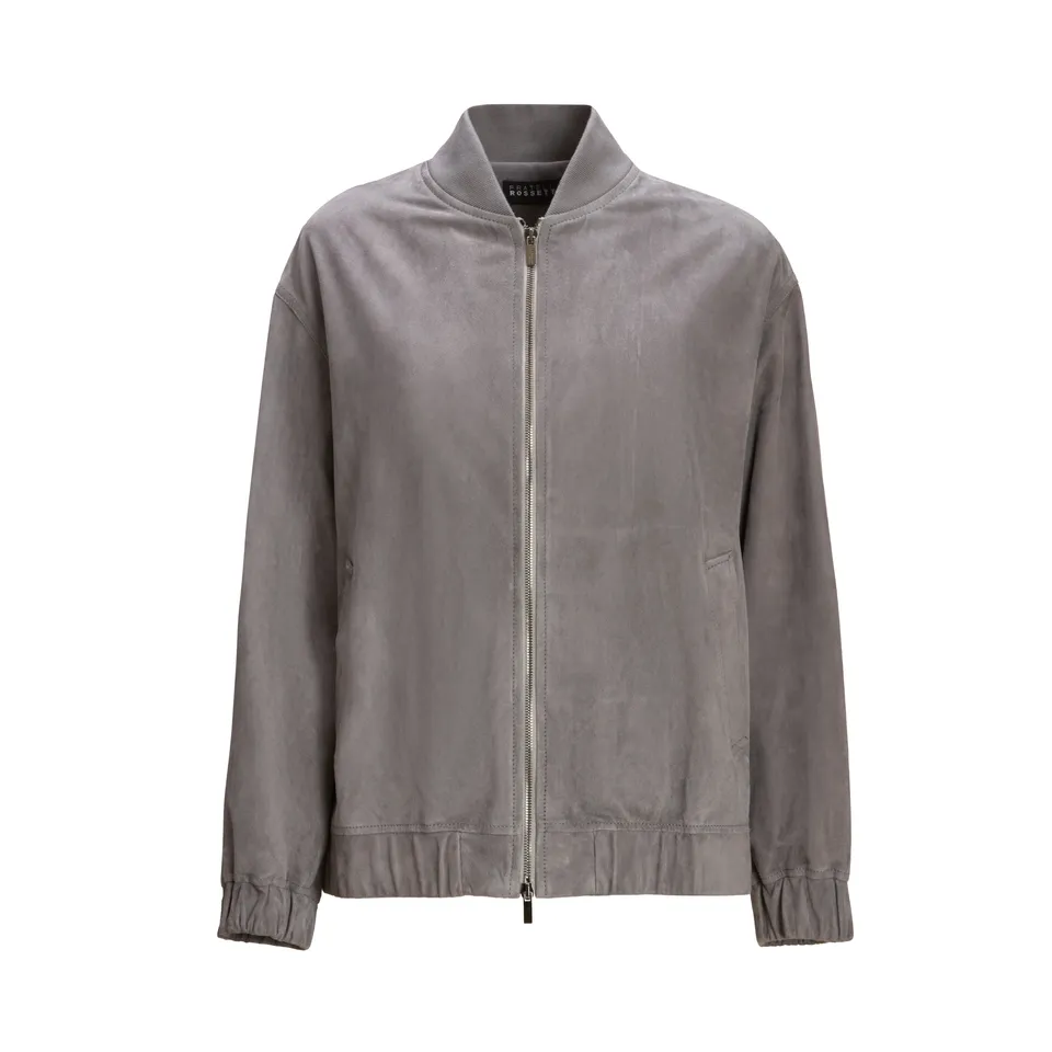 F.lli Rossetti Outerwear Woman 98405 Giubbino Grigio Suede