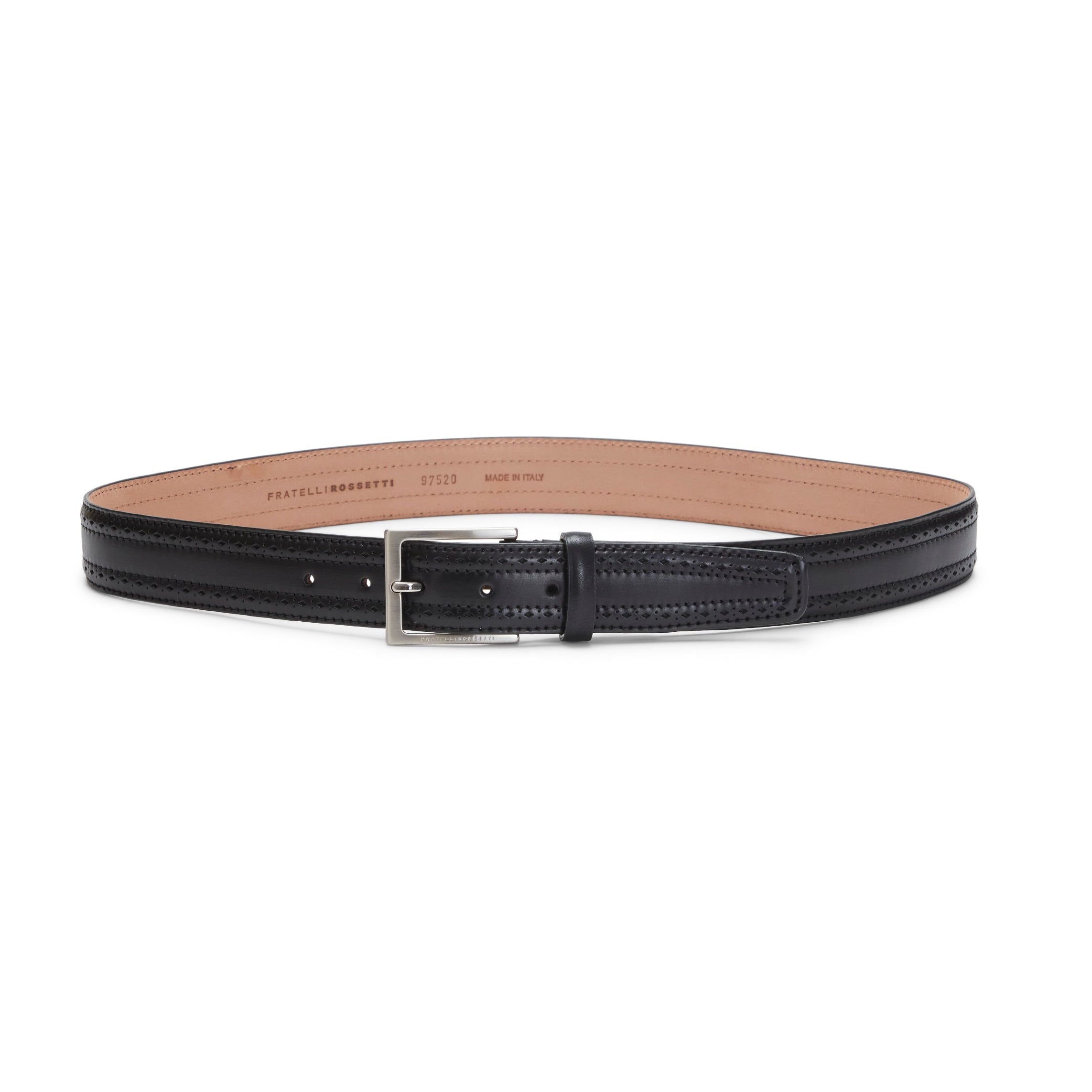 F.lli Rossetti 97520 Cintura Uomo Pelle Nera 35mm