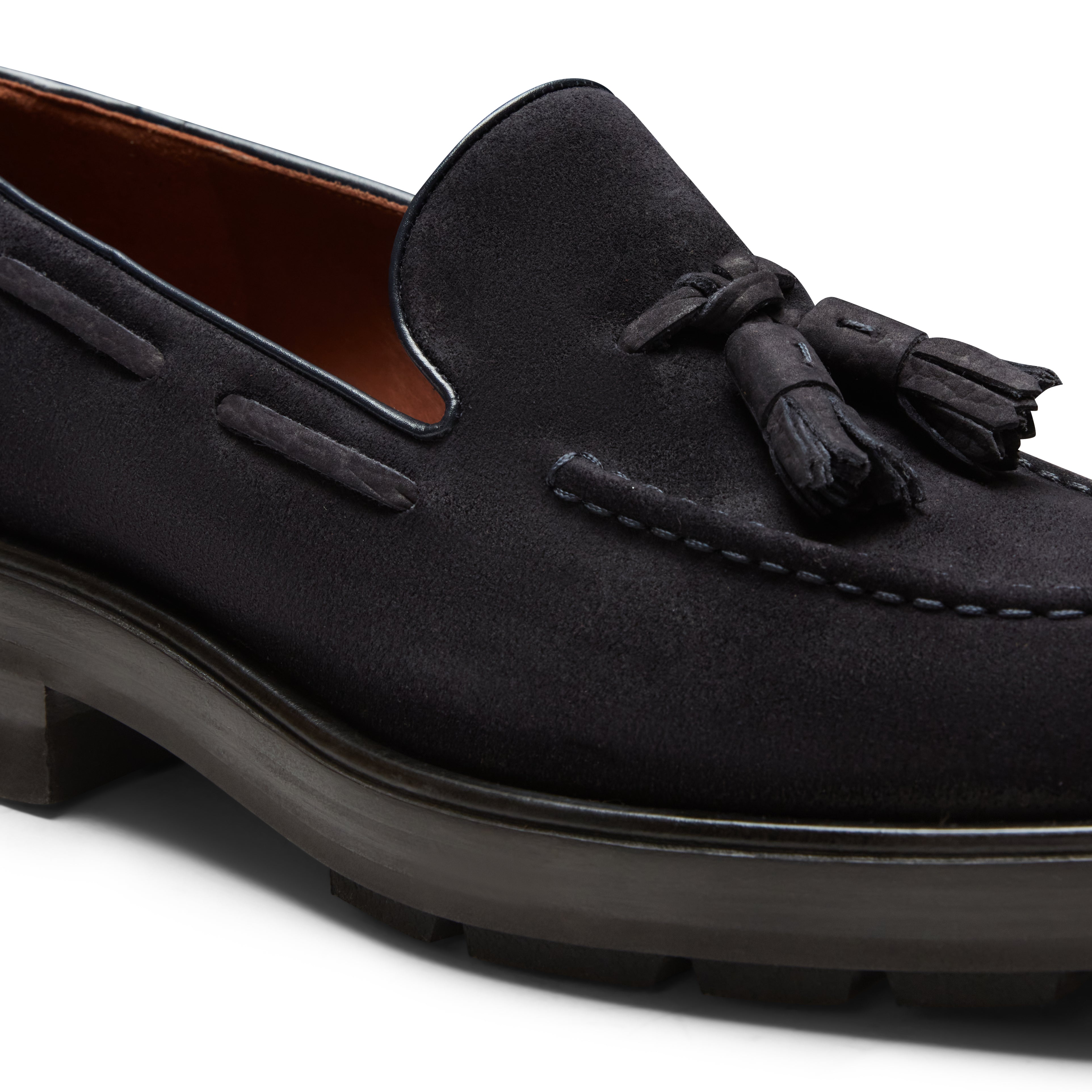 F.lli Rossetti Brera mocassino suede marine uomo