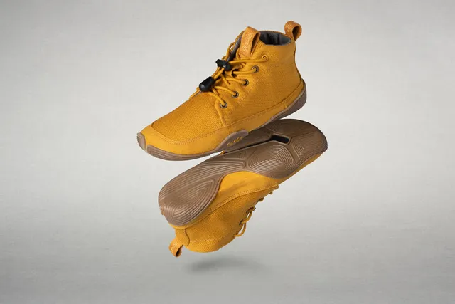 Wildling Vigor Golden Yellow scarpe alte bambino gialle cotone