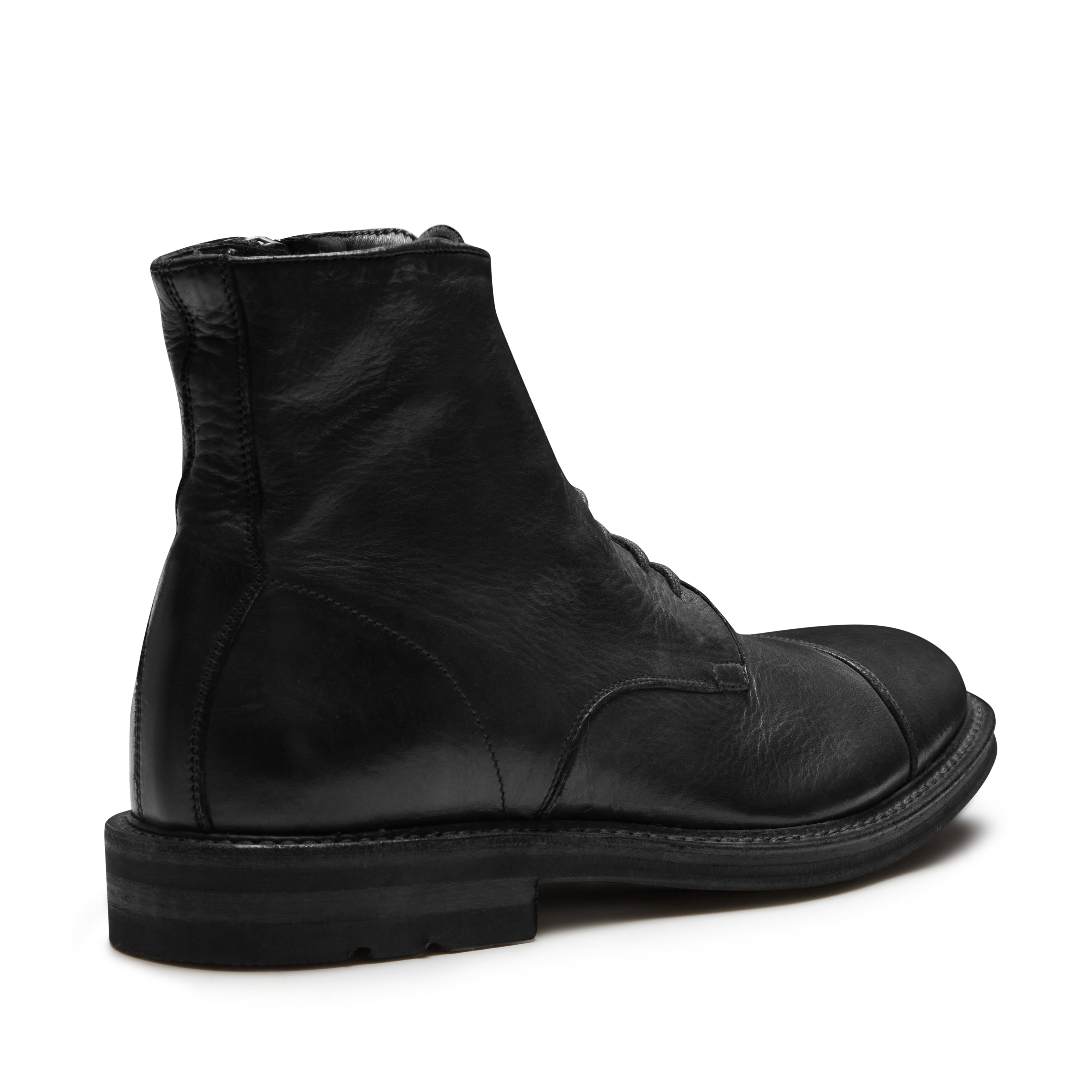 F.lli Rossetti 14155 polacco uomo nero pelle con zip