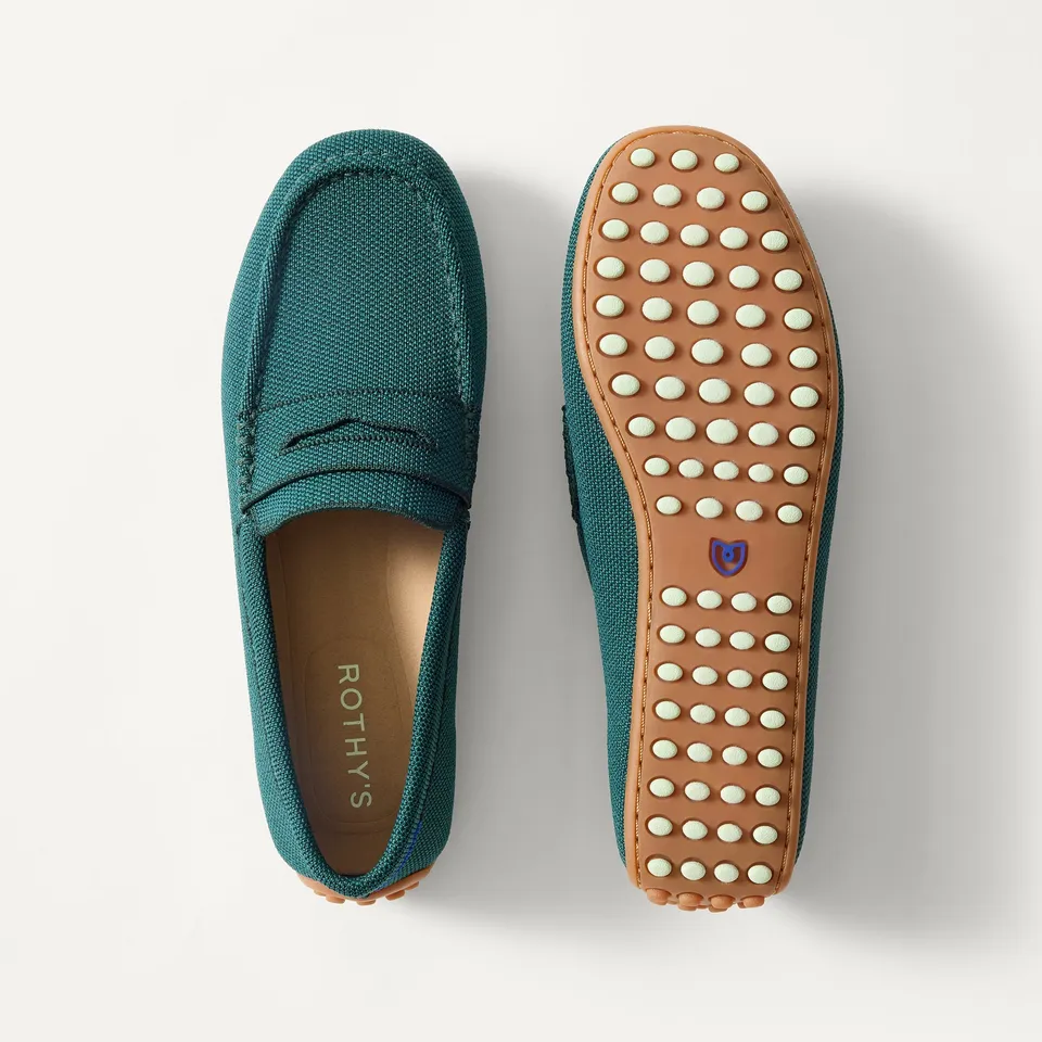 Rothy's The Daily Driver mocassini donna Deepwater verde scuro