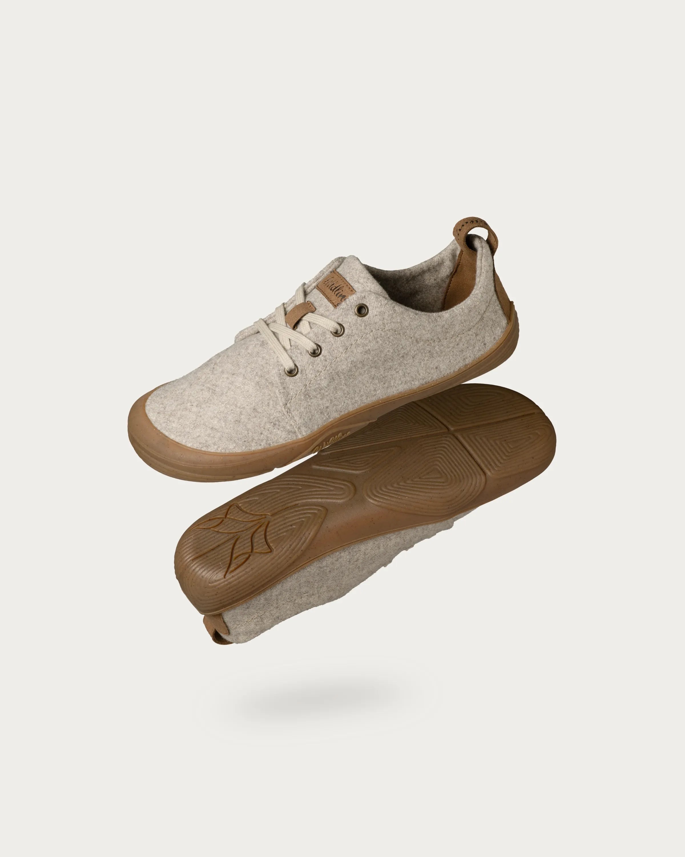 Wildling Shoes Ullig Sand scarpe basse lana grigia