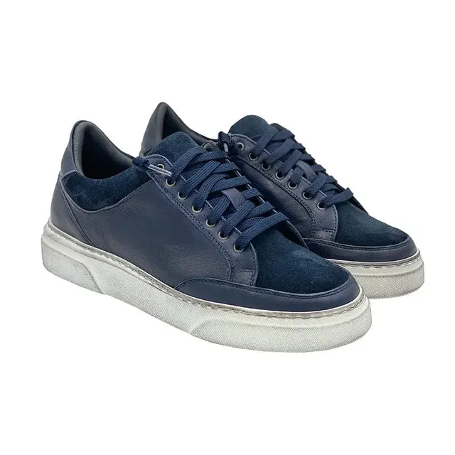 Sandro Barbera Airing Maya sneaker uomo blu EU 40 pelle