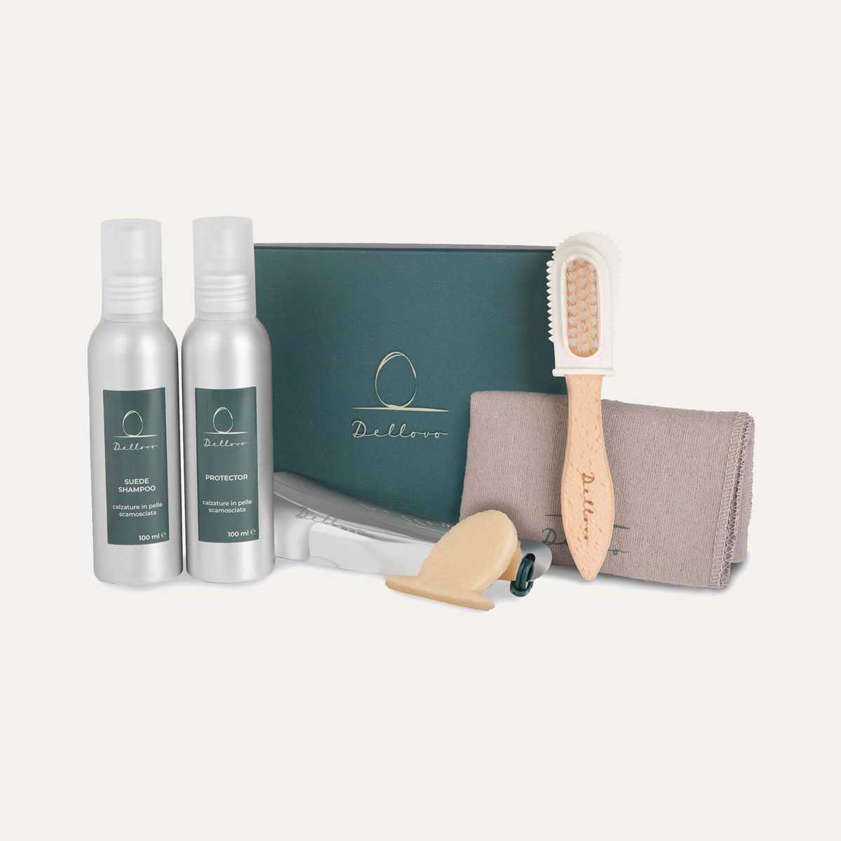 Dellovo Kit pulizia pelli scamosciate kit-completo
