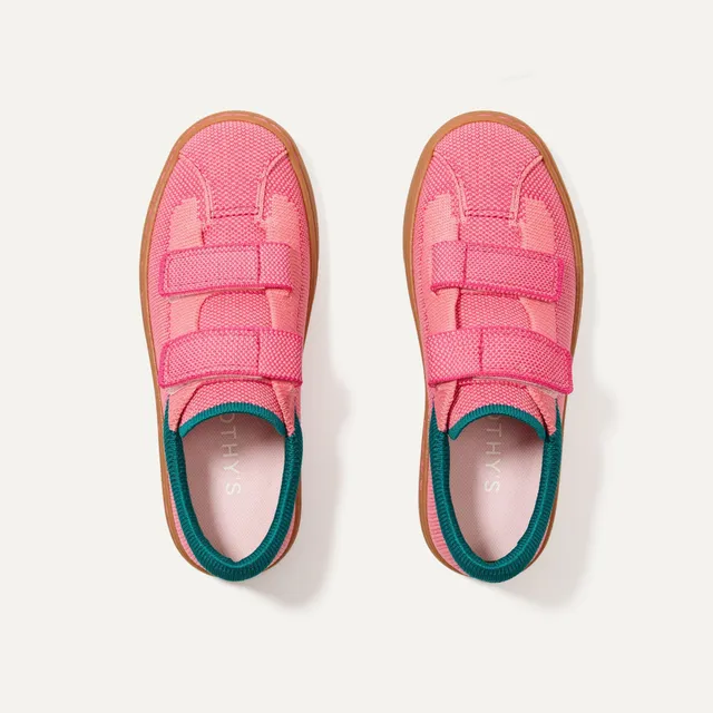 Rothy's The Kids Strap Sneaker sneakers bambina Watermelon velcro
