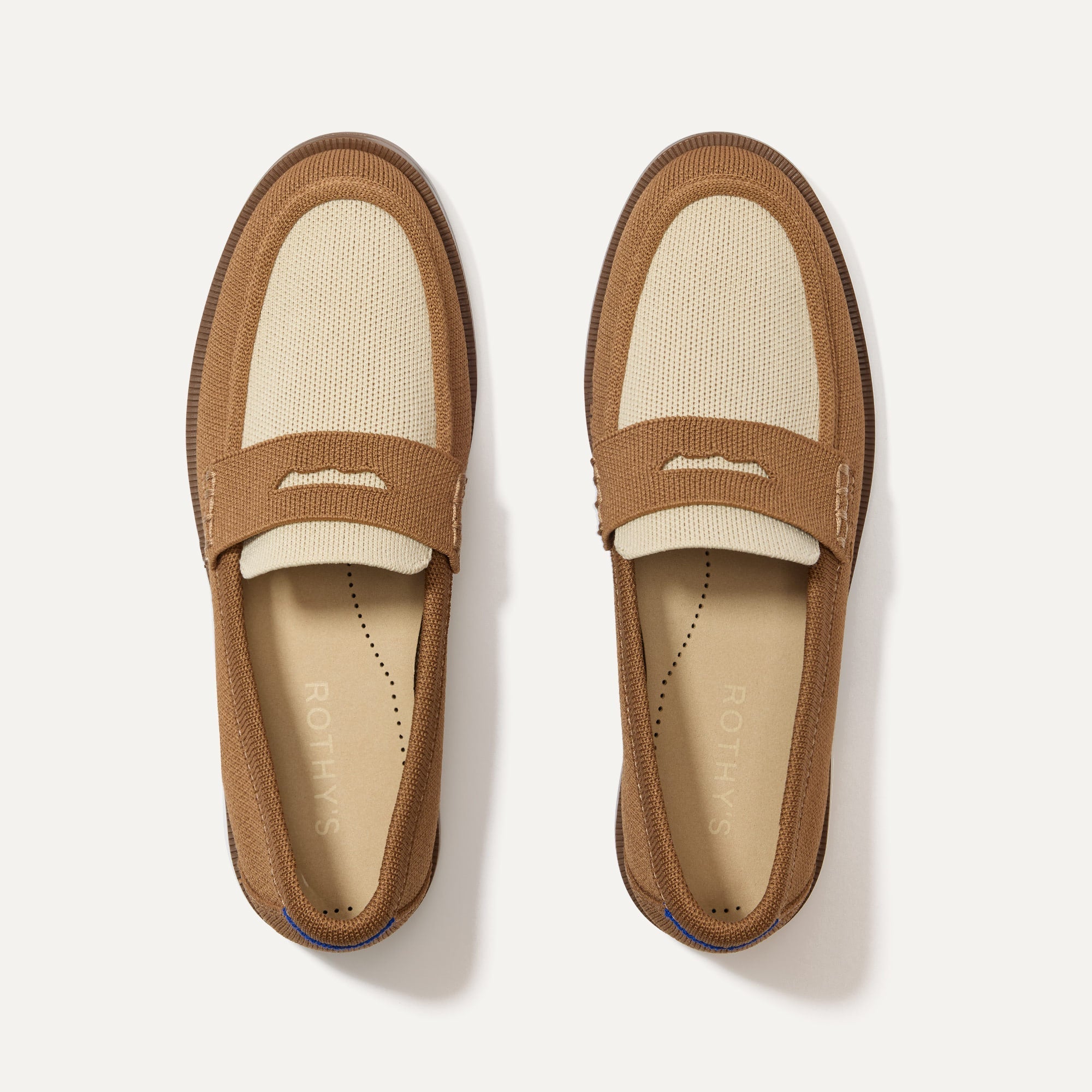 Rothy's The Penny Loafer mocassini donna Cortado camel avorio