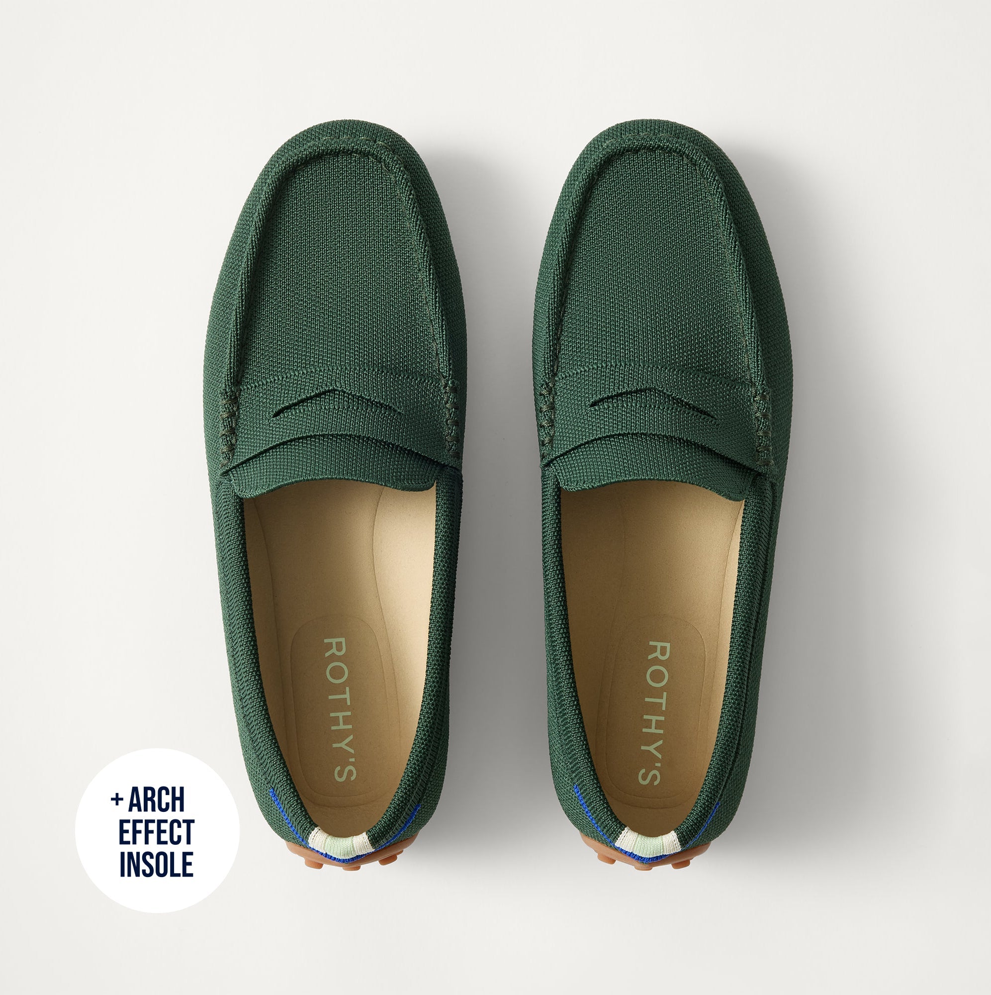 Rothy's The Men's Driver mocassino uomo Dark Green knit