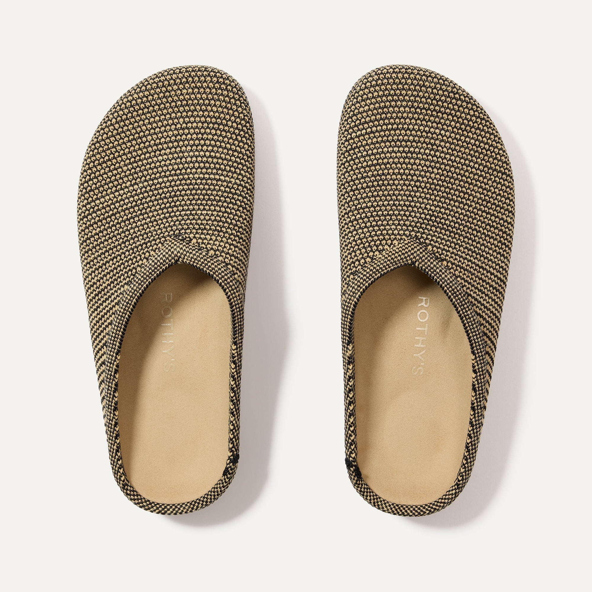 Rothy's The Casual Clog zoccoli donna Toffee Raffia bicolore
