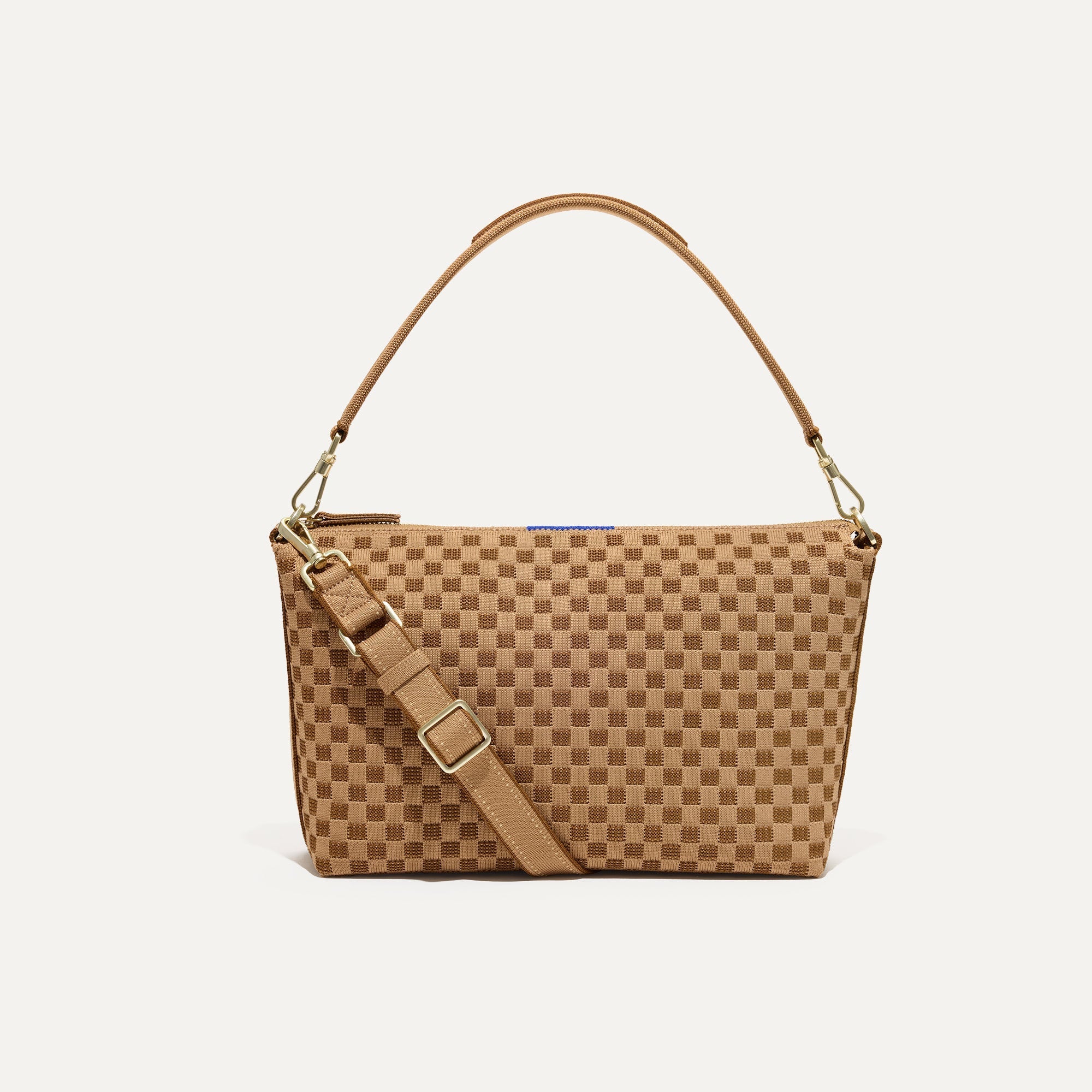 Rothy's The Daily Crossbody borsa tracolla marrone Hazelnut zip