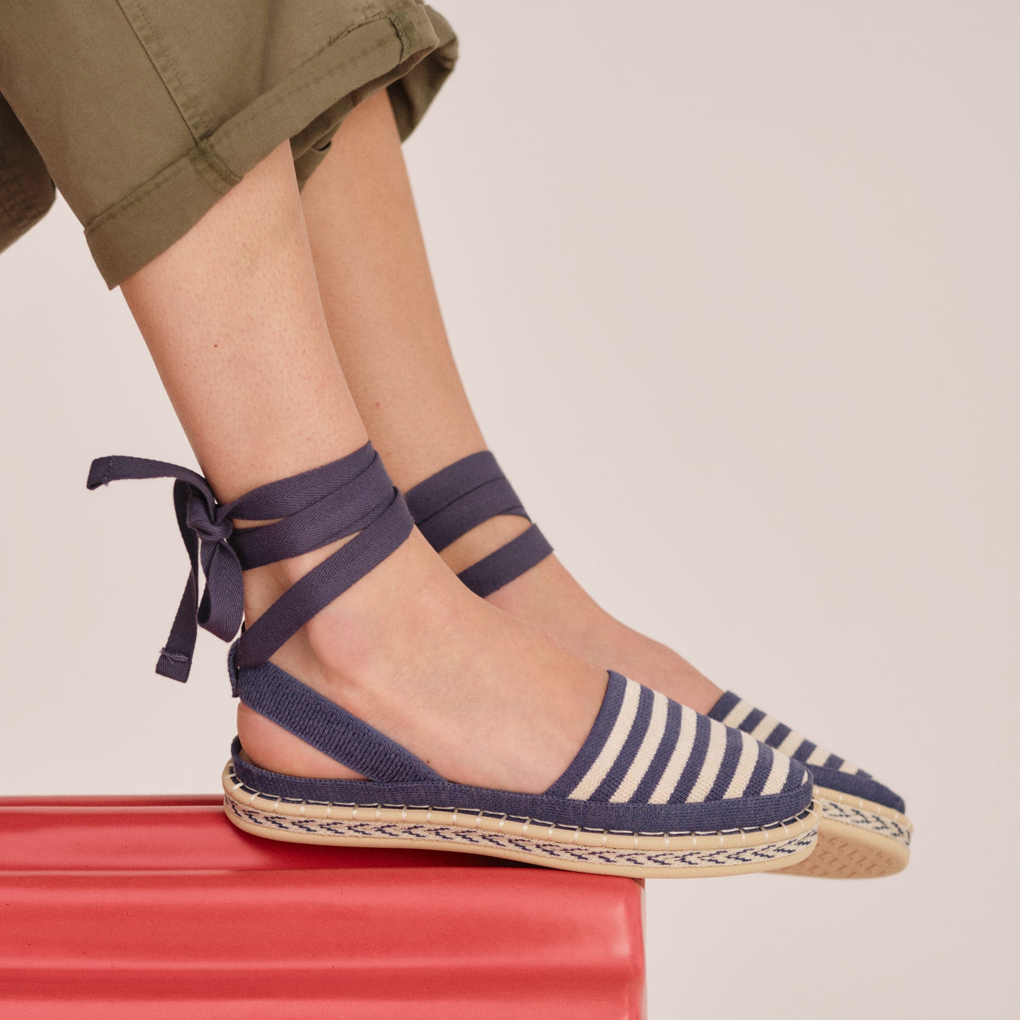 Rothy's The D'Orsay Espadrille ballerine donna Deep Sea Stripe