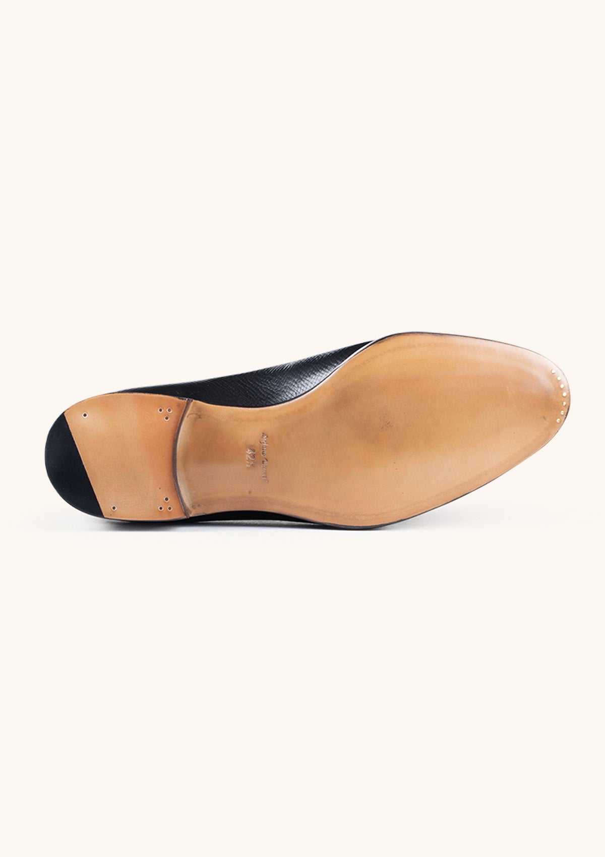 Stefano Bemer E1327 mocassini nappe pelle nera taglia 43