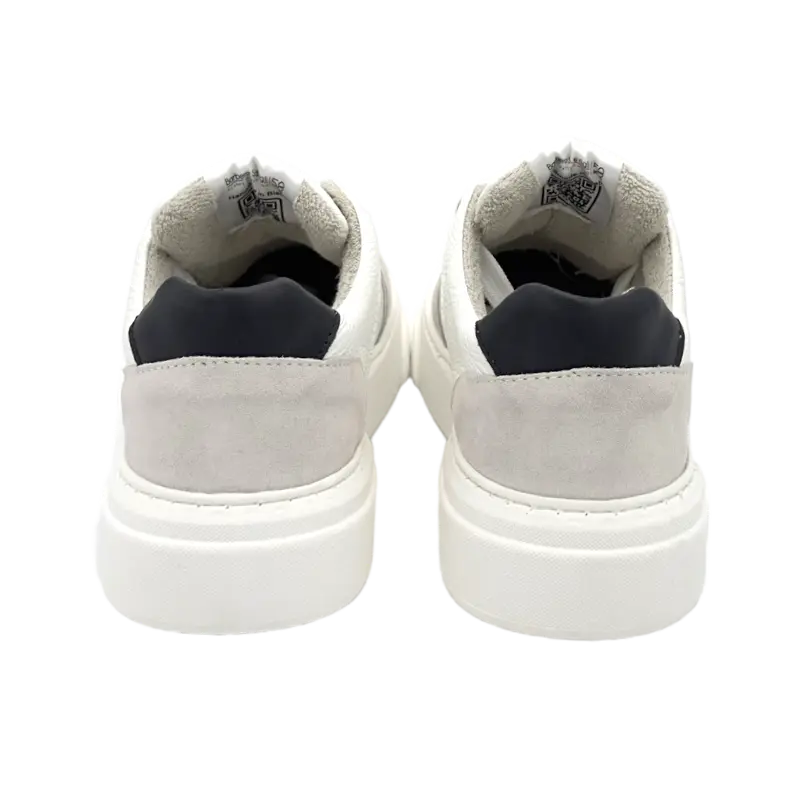 Sandro Barbera B68 Materia White/Black sneaker bianco pelle