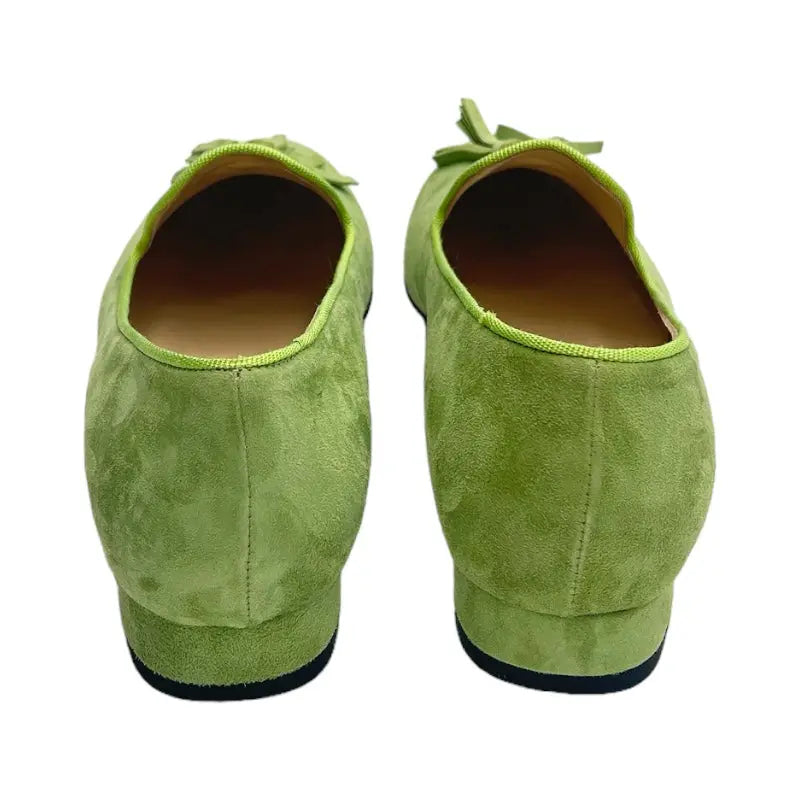 Sandro Barbera AC24 stringate donna verdi pelle tacco basso