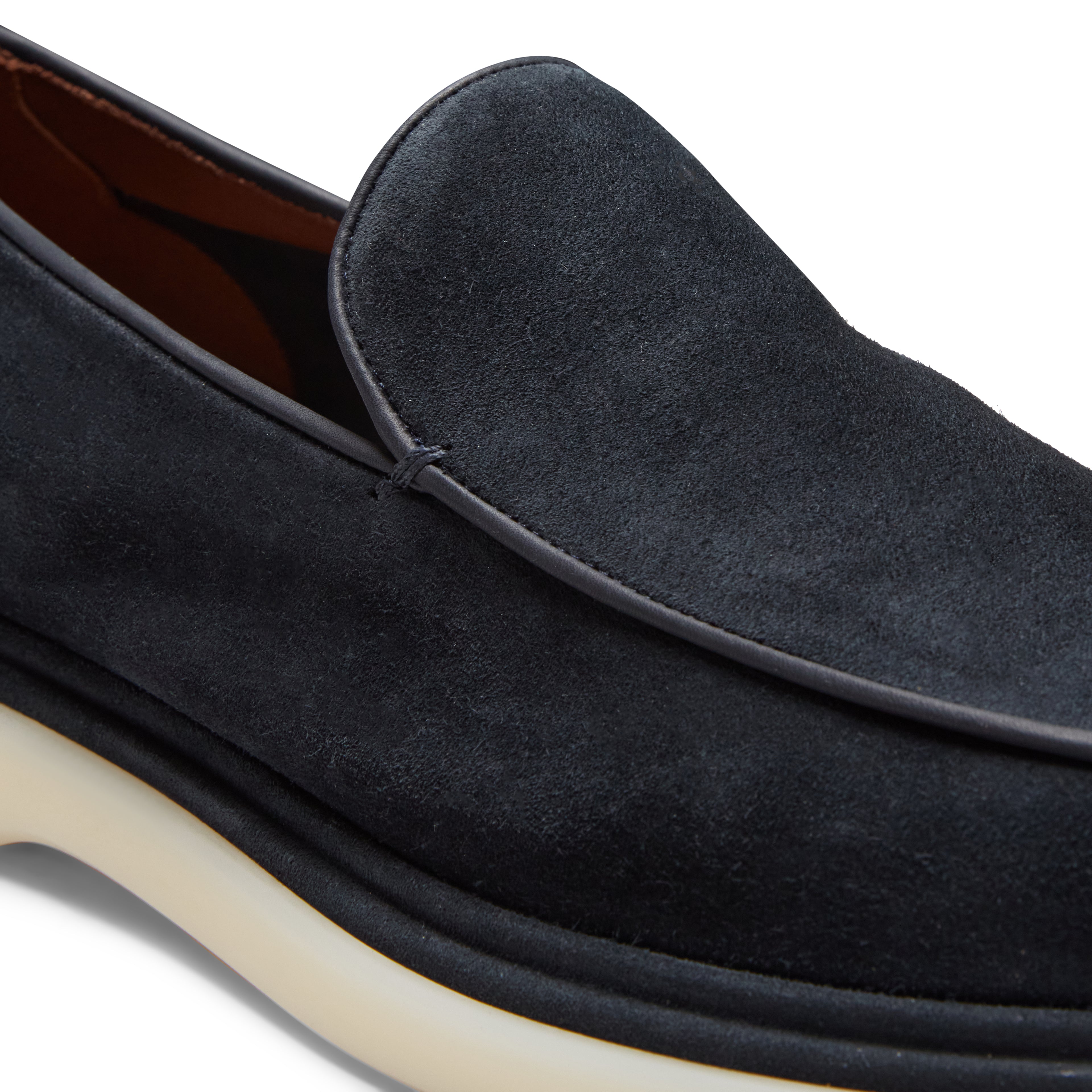 F.lli Rossetti Mocassino Uomo Suede Blu Marine 14499