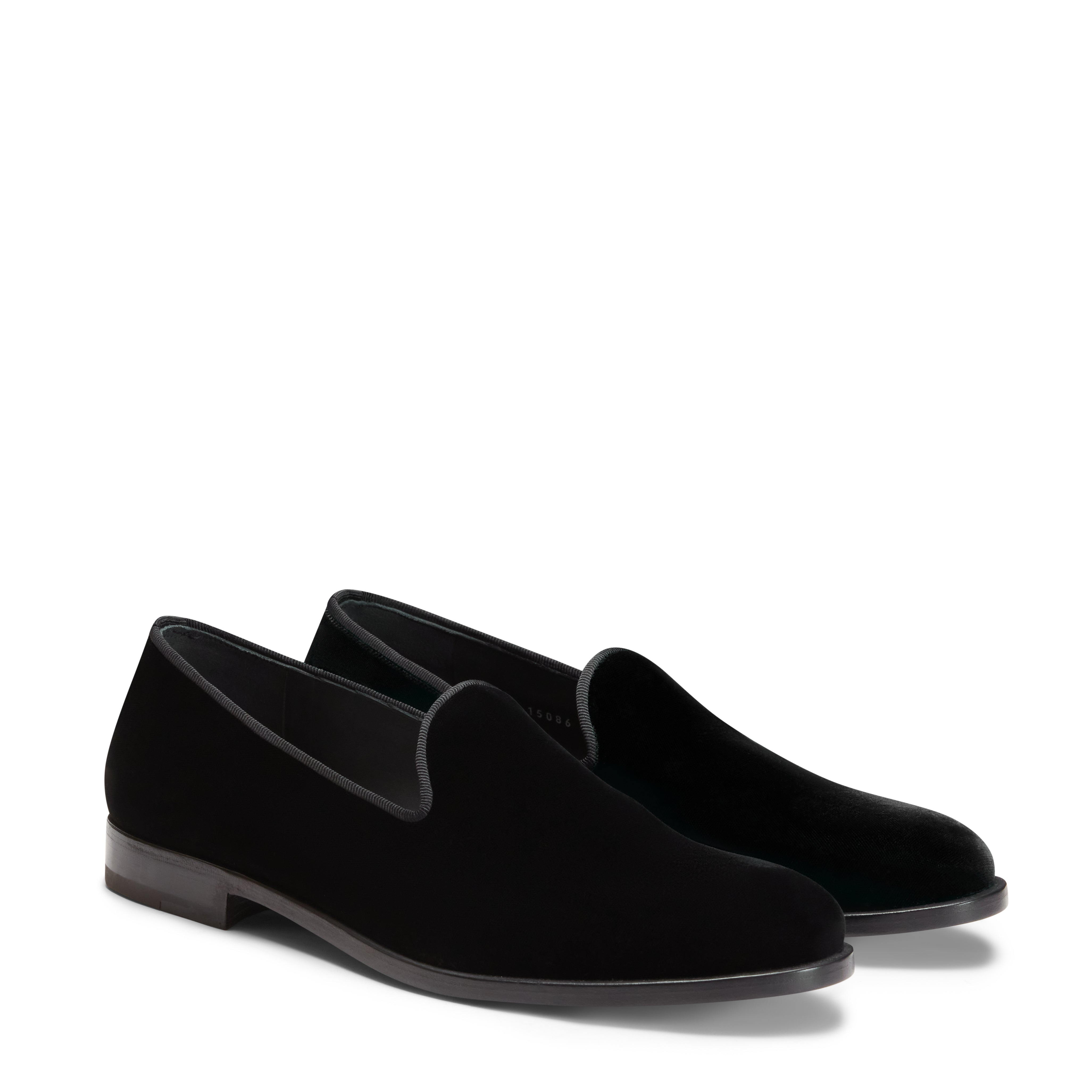 F.lli Rossetti 15086 Slipper Velluto Nero Uomo