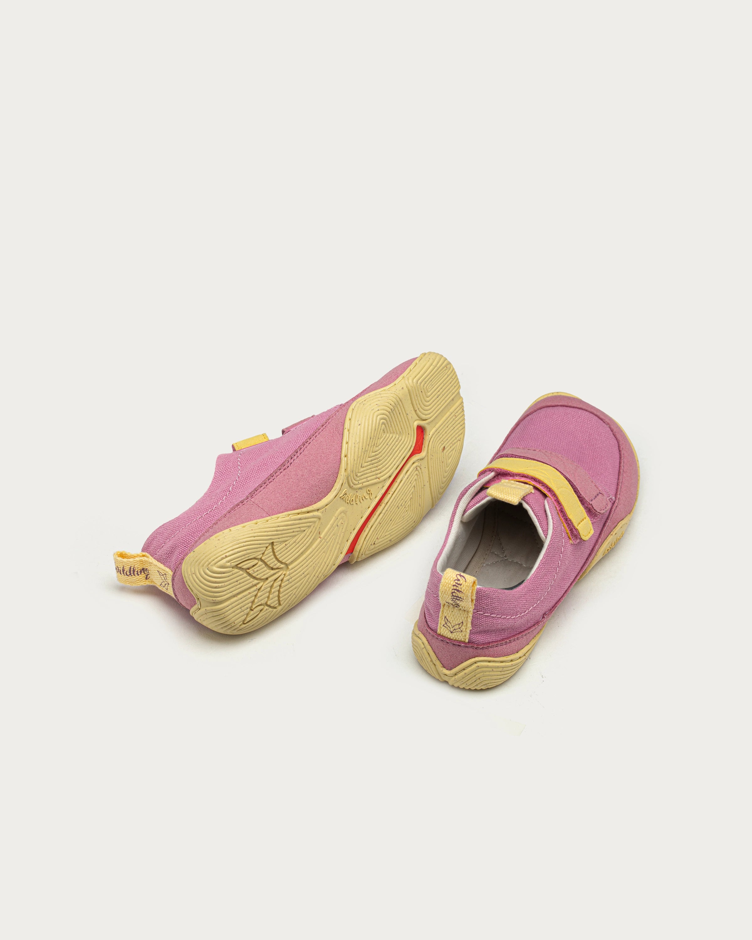 Wildling Shoes Cotinga rosé sandali bimba cotone velcro