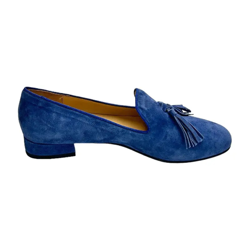 Sandro Barbera AC24 mocassino pelle jeans tacco basso