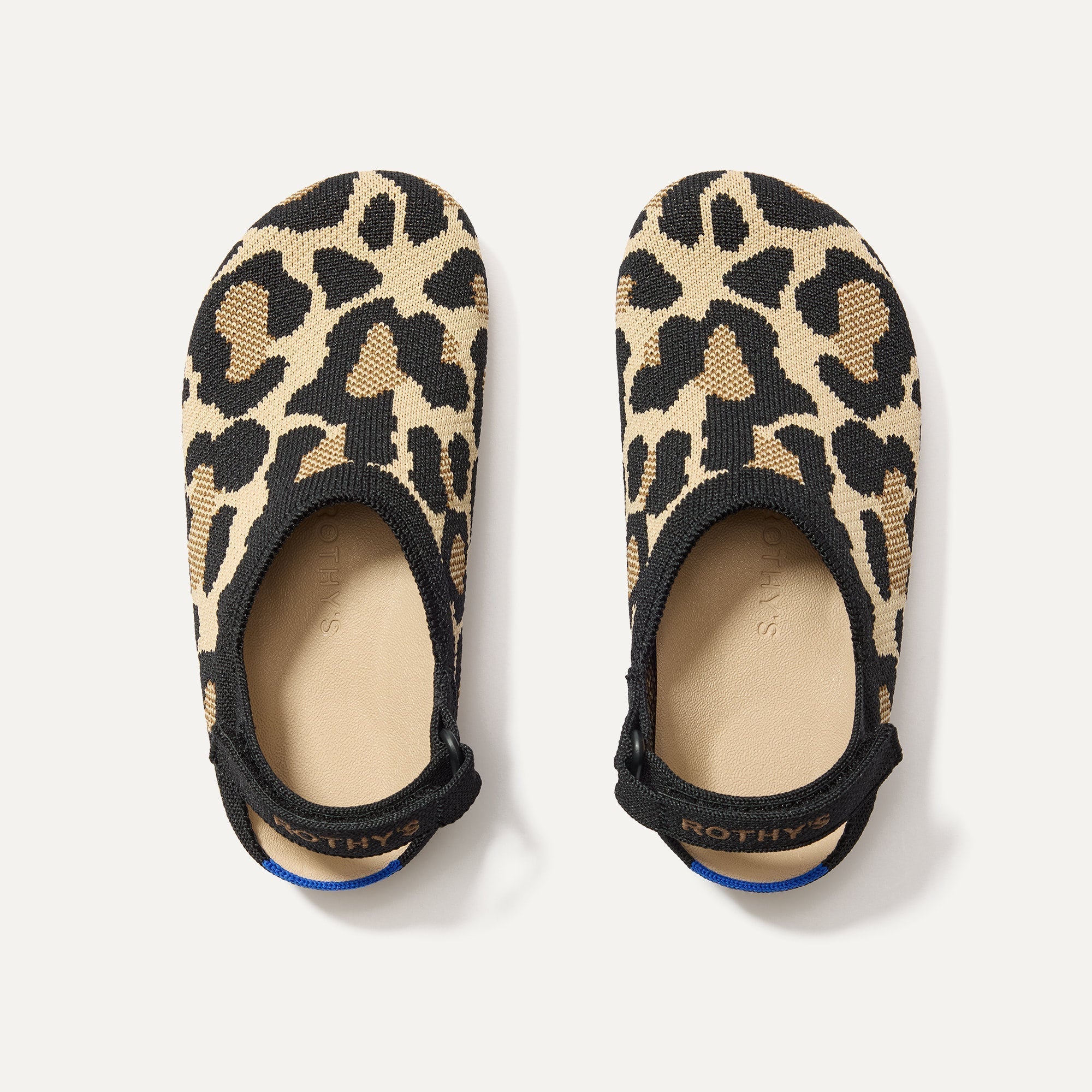 Rothy's The Kids Clog zoccoli bimbo Desert Cat leopardato