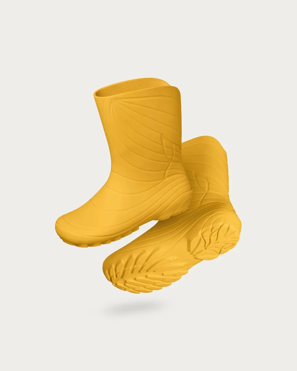 Wildling Shoes Ranidae Yellow stivali pioggia bambini gialli