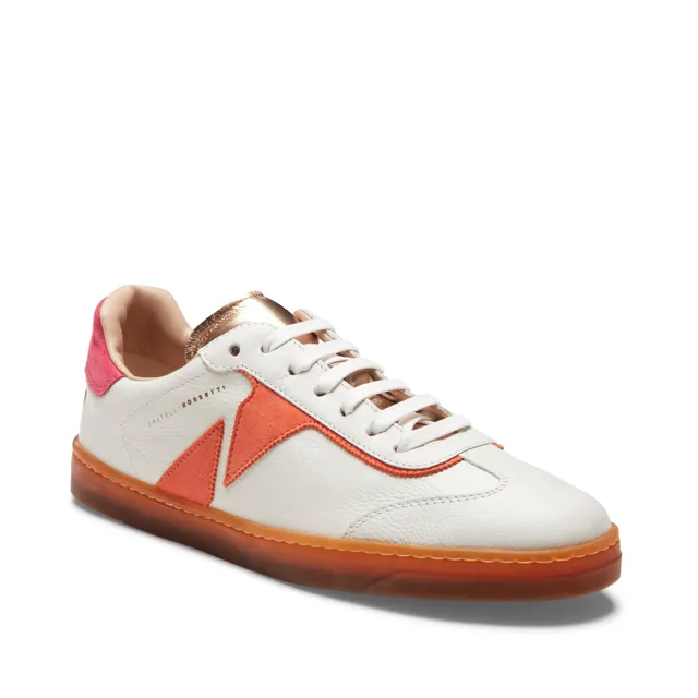 F.lli Rossetti One 77213 sneaker donna bianco pelle arancione