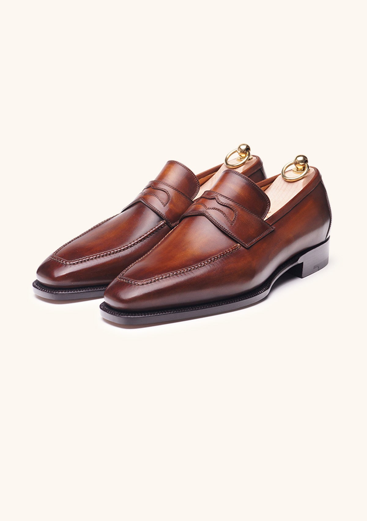 Stefano Bemer C1340 mocassini penny pelle marrone
