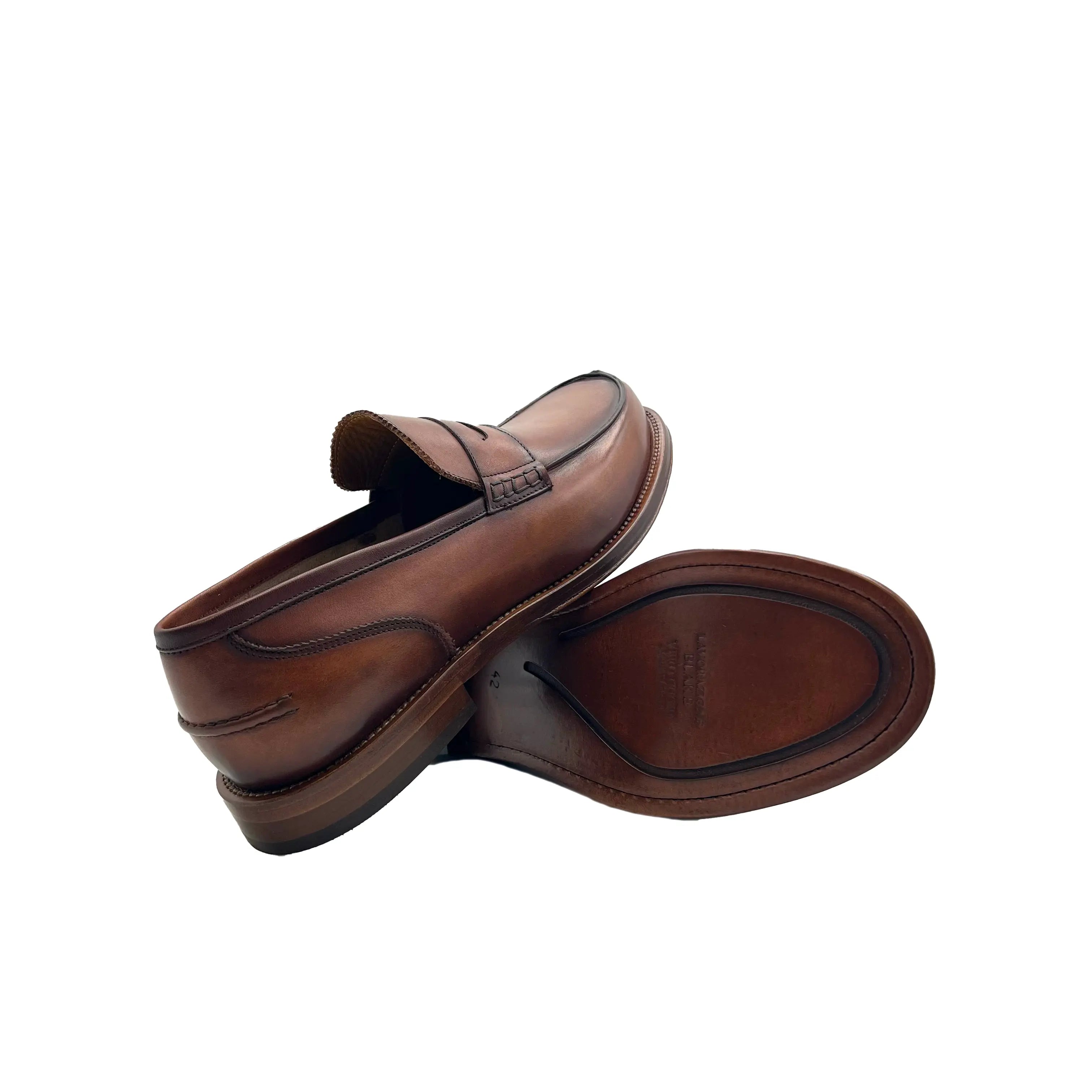 Sandro Barbera College 2400 mocassini uomo marrone cuoio