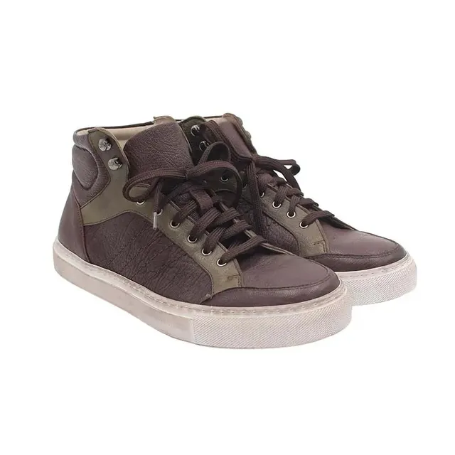 Sandro Barbera Boxer Nut sneaker uomo pelle nut