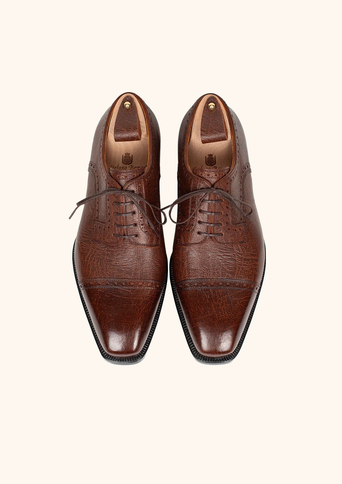 Stefano Bemer Derbies 5 occhielli C5407 kudu marrone